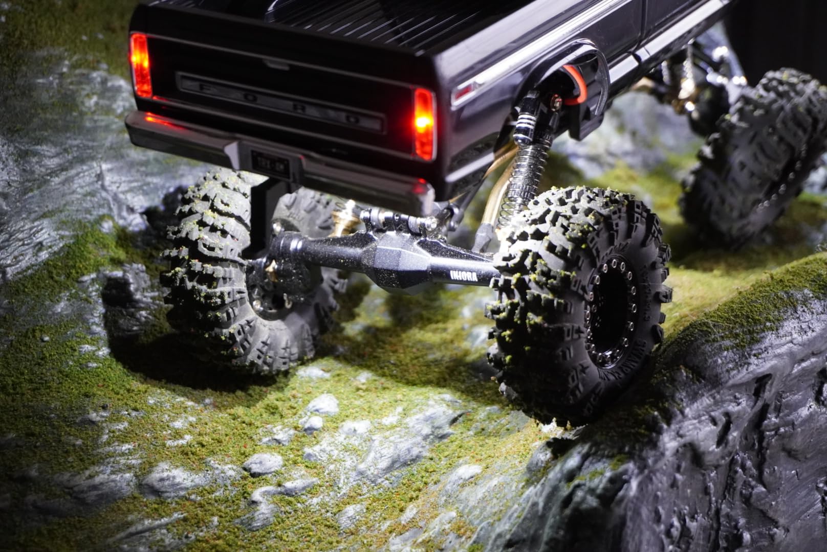 INJORA +5mm Diamond Portal Axle with Lay Down Servo Mount for TRX4M (Silver) customer photo 2
