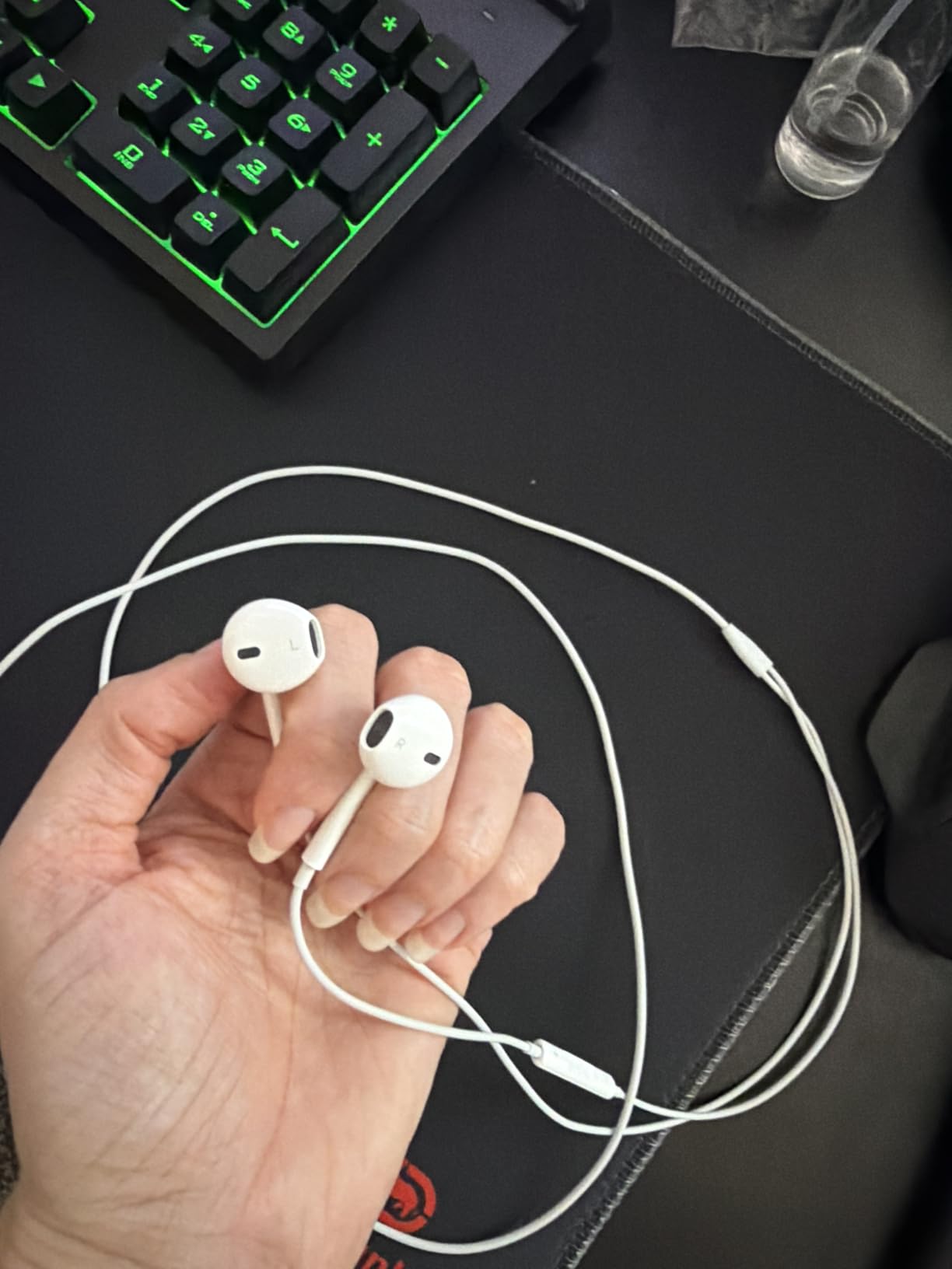 Apple EarPods Headphones with 3.5mm Plug, Wired Ear Buds with Built-in Remote to Control Music, Phone Calls, and Volume customer photo 2