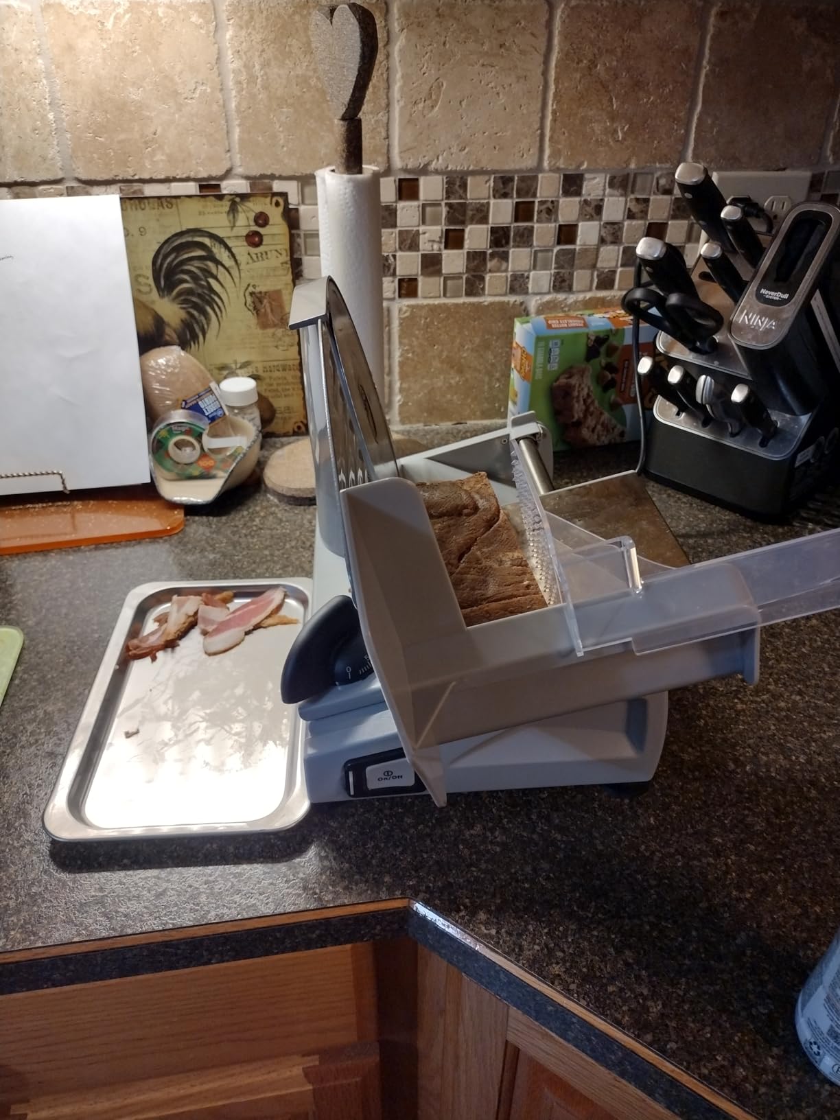 Meat Slicer Machine for Home, 200W Food Slicer with Two 7.5