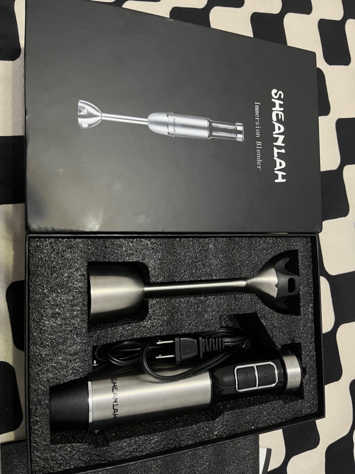 1000W Powerful Immersion Blender handheld, 2026 New Update Hand Blender with 25-Speed, Scratch-Resistant Corded Hand Mixer with Heavy-Duty Copper Brushless Motor and Gift Box customer photo 1