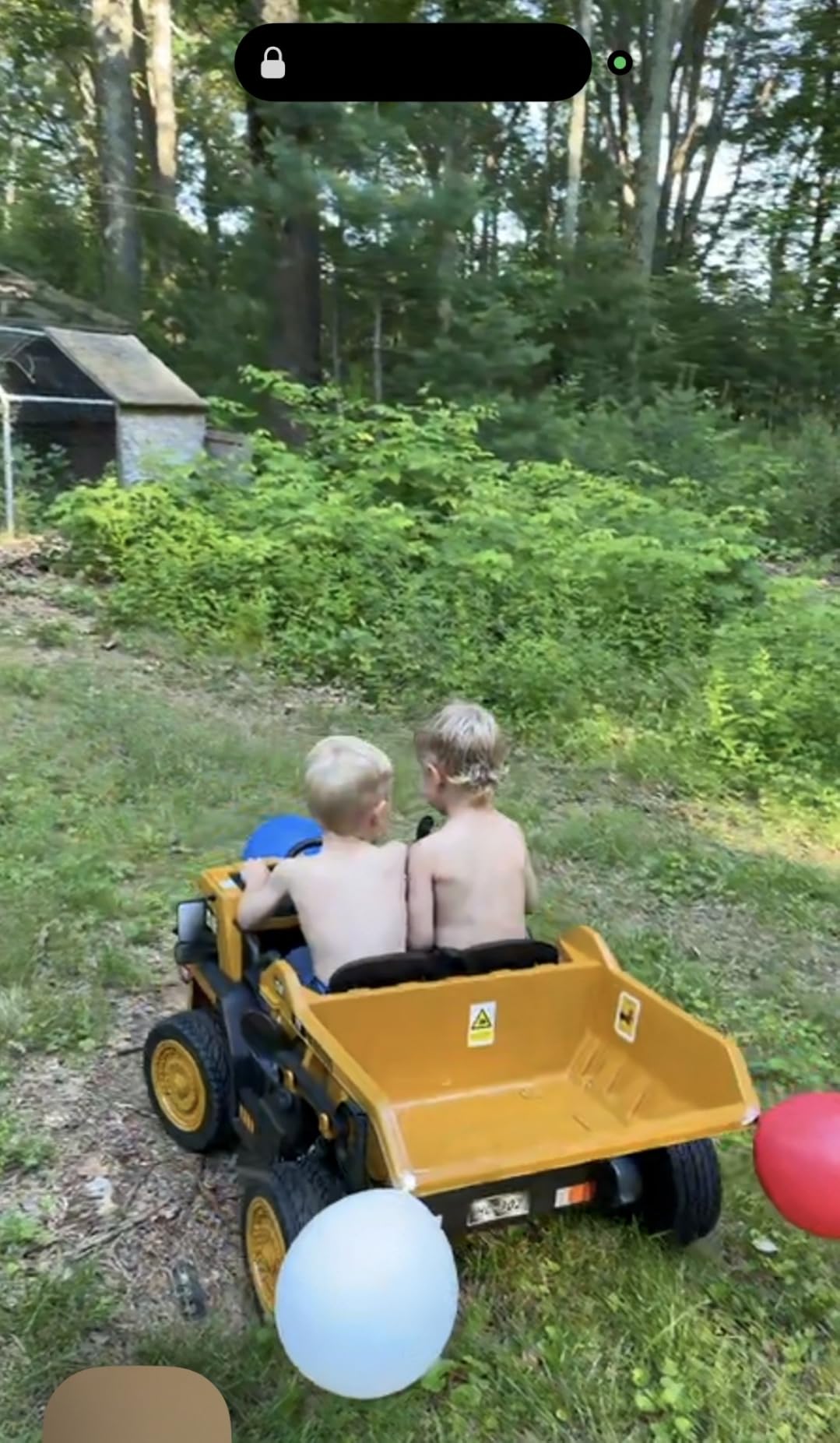 ANPABO 24V Ride On Dump Truck w/Electric Dump Bed, Remote, Yellow | Durable EVA Tires, Bluetooth, Powerful 24V Motors, Extra Shovel, 2 Seater 24 Volt Ride On Toys for Boys & Girls 3-6 customer photo 2