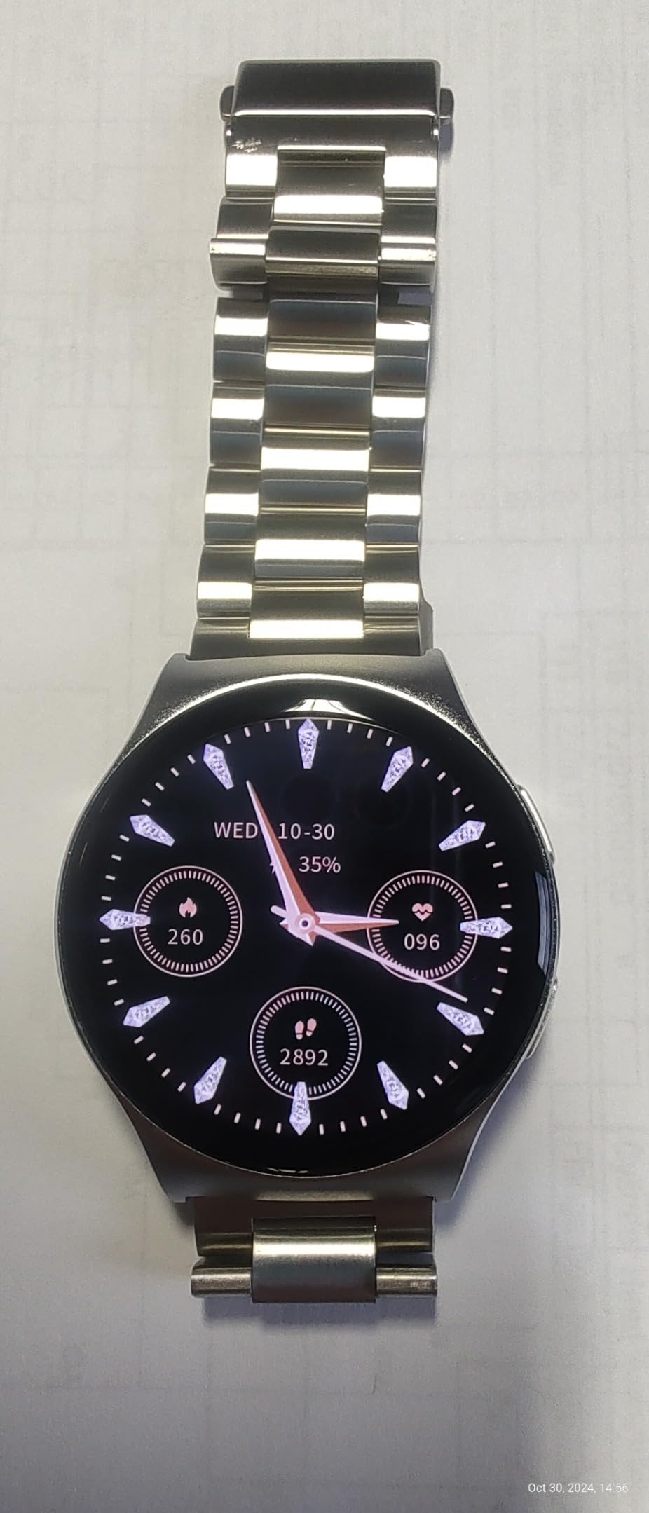 Motorola Moto Watch 120 - Premium Bluetooth Smartwatch with AMOLED Display, 10-Day Battery, Heart Rate & SpO2 Tracking, Fitness & Health Monitoring, Compatible with Android and iPhone - Phantom Black customer photo 1