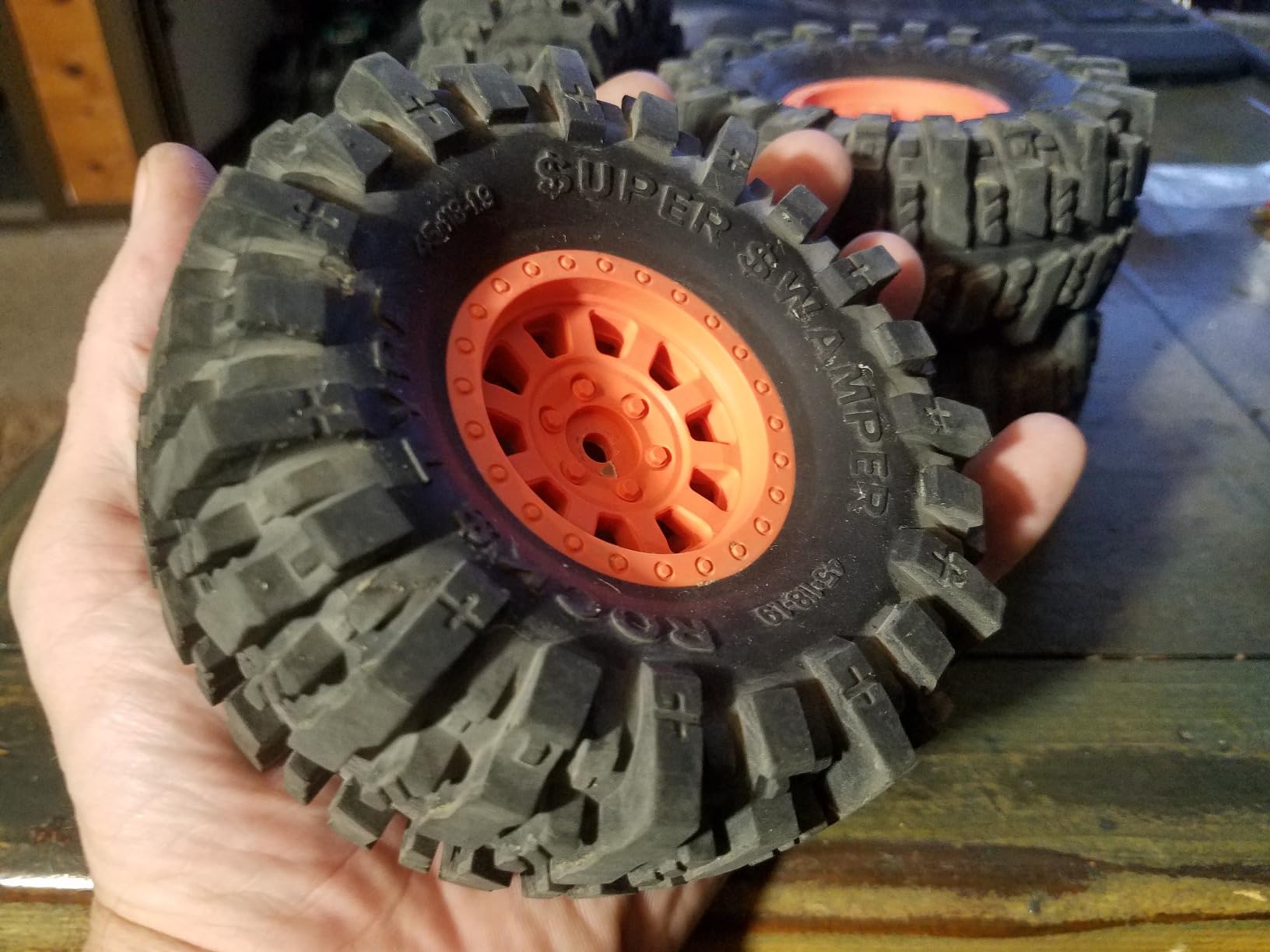 RC 1.9In Soft Rubber Wheel Tires for 1/10 RC Crawler Car SCX10 SCX10 II 90046 SCX10 III AXI03007 SCX10 Pro TRX4 TRX6 D90 Gen7/8 VS4-10 MST CFX customer photo 1