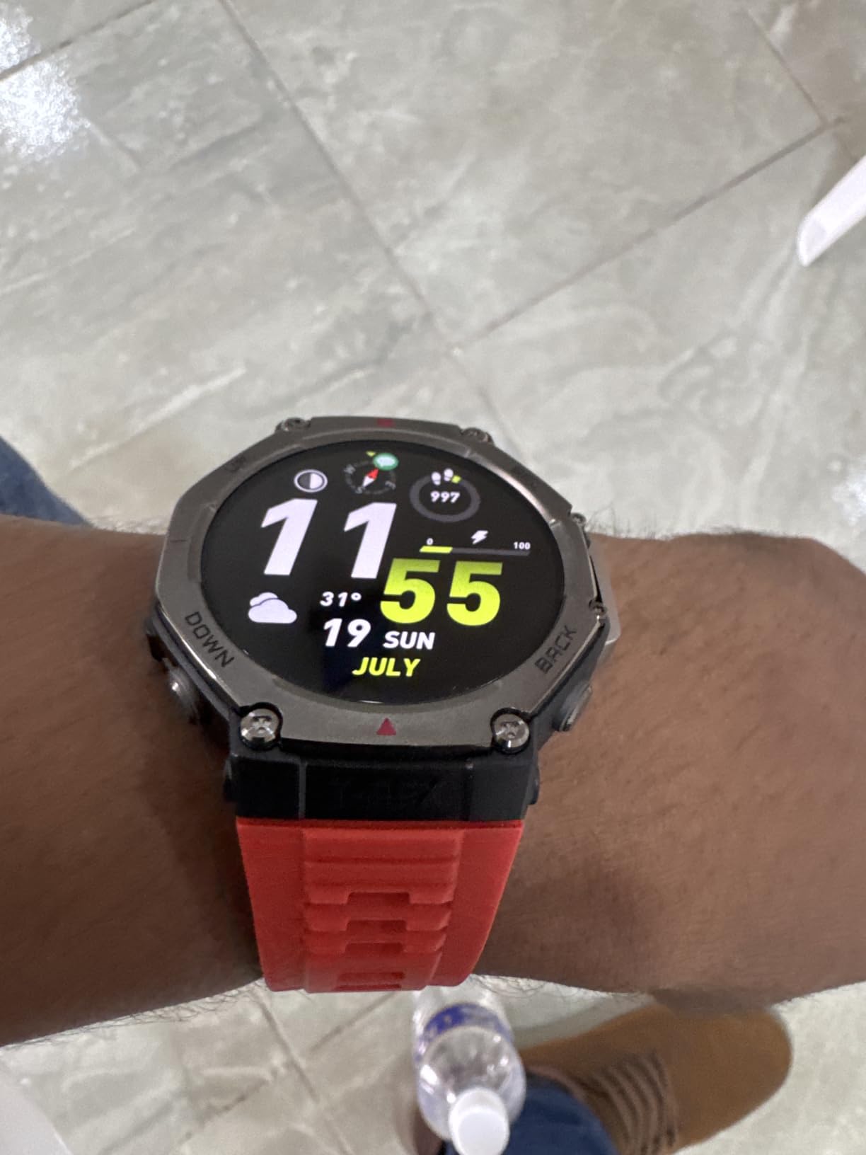 Amazfit T-Rex 3 Rugged/Military Smart Watch 48mm, GPS (with Privacy), Offline Maps, Long Battery Life, 328 Feet Water-Resistant, 170 Fitness/Sport Modes, AI, Voice Control, for Android or iPhone, Black customer photo 2