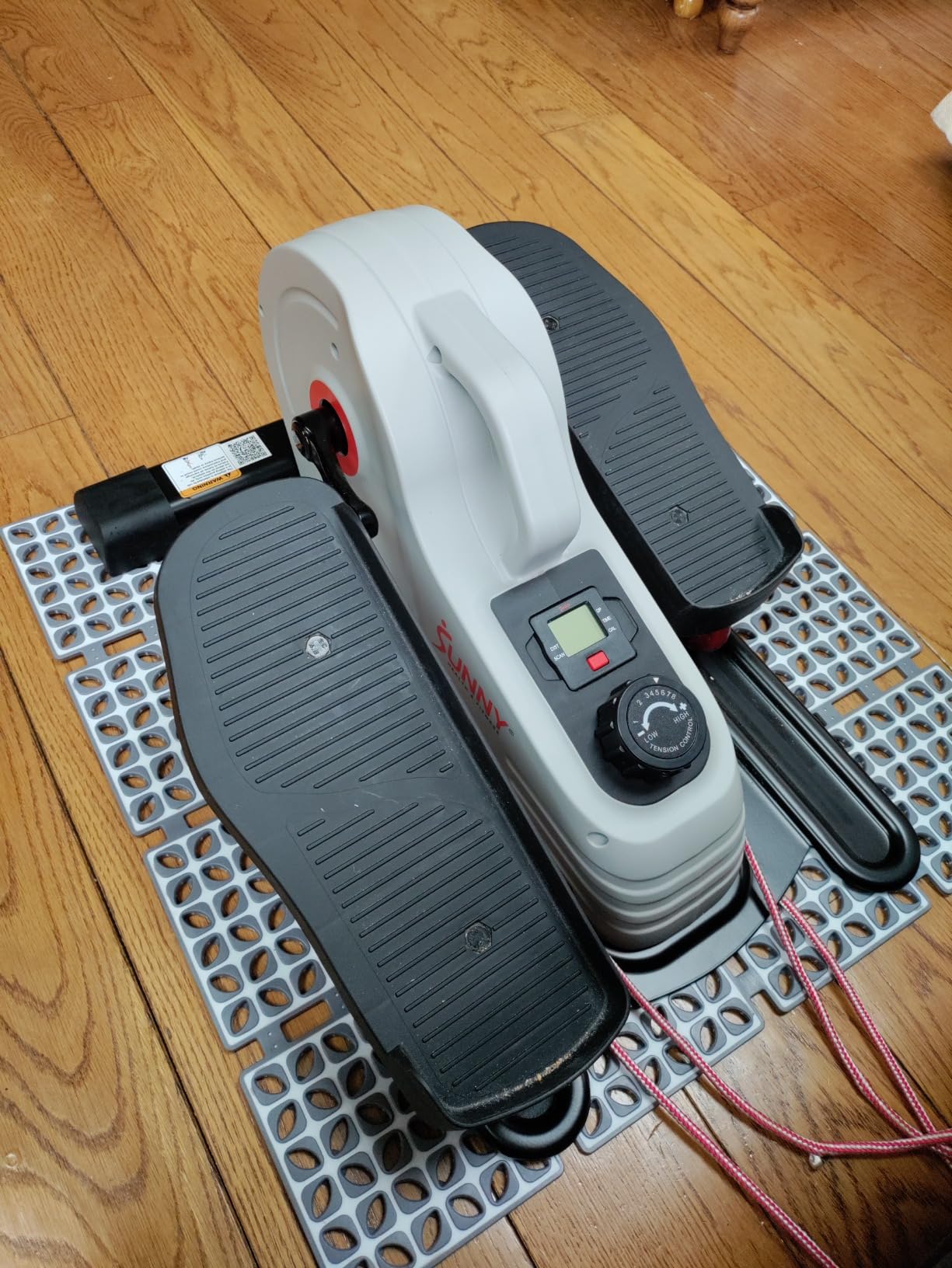 Sunny Health & Fitness Under Desk Pedal Elliptical Machine Leg Exerciser | Joint-Friendly, Quiet Operation, Adjustable Resistance, Compact, Digital Monitor, SunnyFit App customer photo 1
