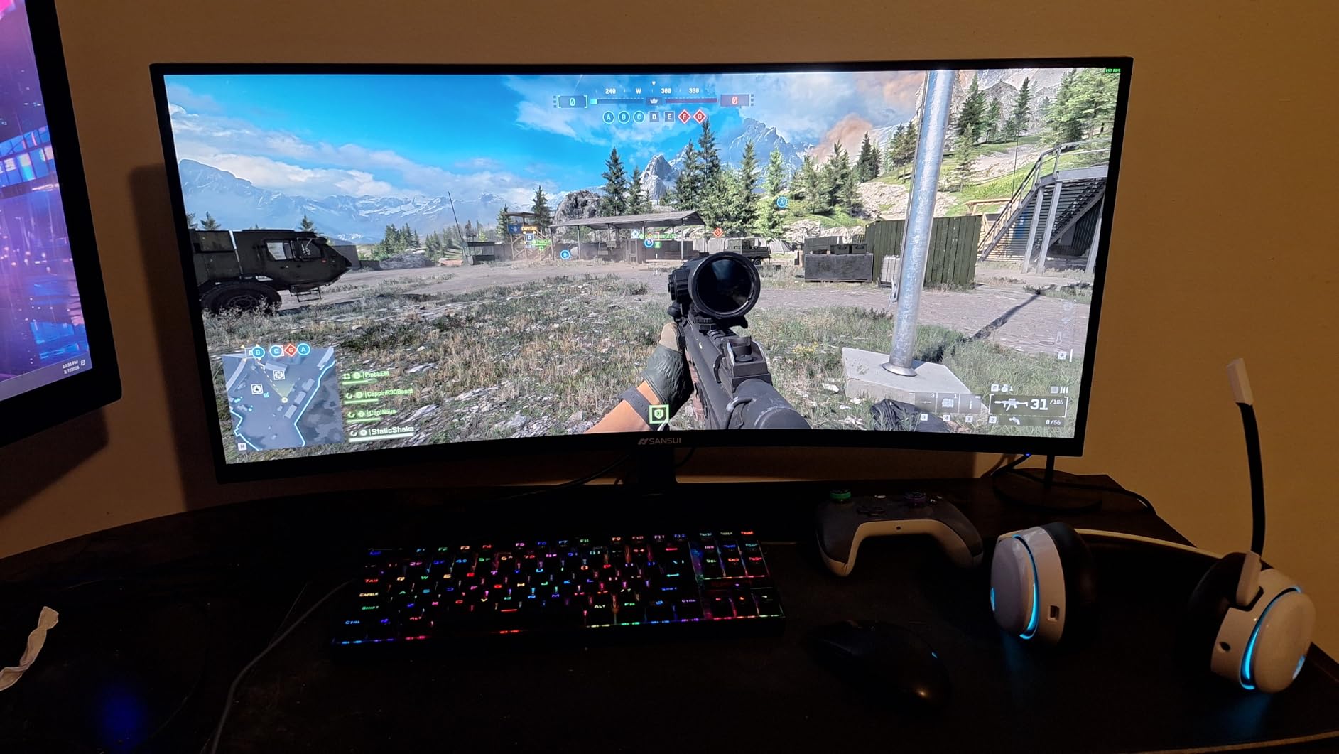 SANSUI 32 Inch Curved 240Hz Gaming Monitor High Refresh Rate, FHD 1080P | Gaming PC Monitor HDMI DP1.4, 1500R Curvature, 1Ms MPRT, HDR,Metal Stand,VESA Compatible(DP Cable Incl.) customer photo 2