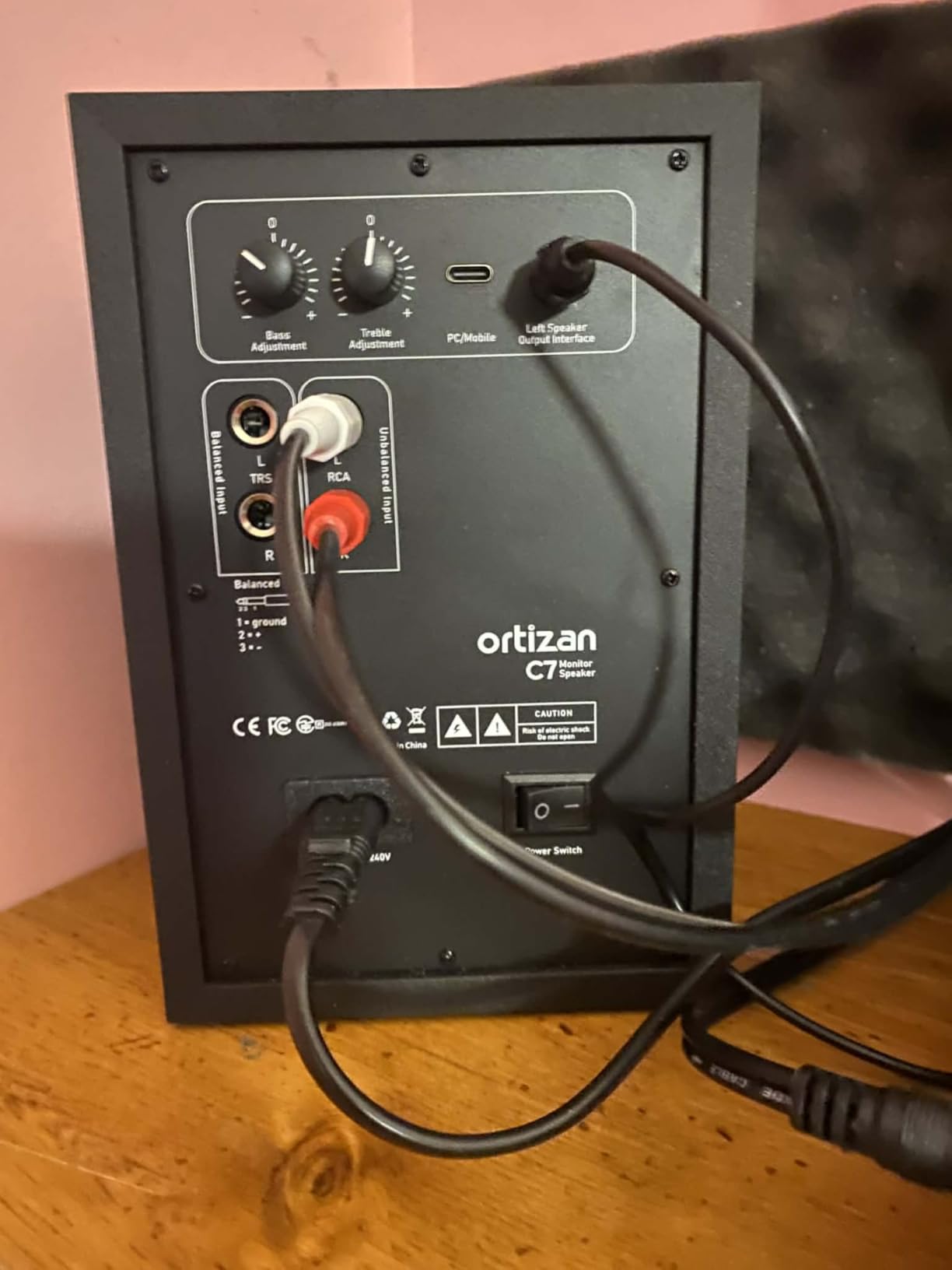 Ortizan C7 Powered Studio Monitors Pair with Bluetooth 5.3, Black - FOR HOME STUDIOS - Compact active monitors for music production, content creation, gaming and desktop audio customer photo 1
