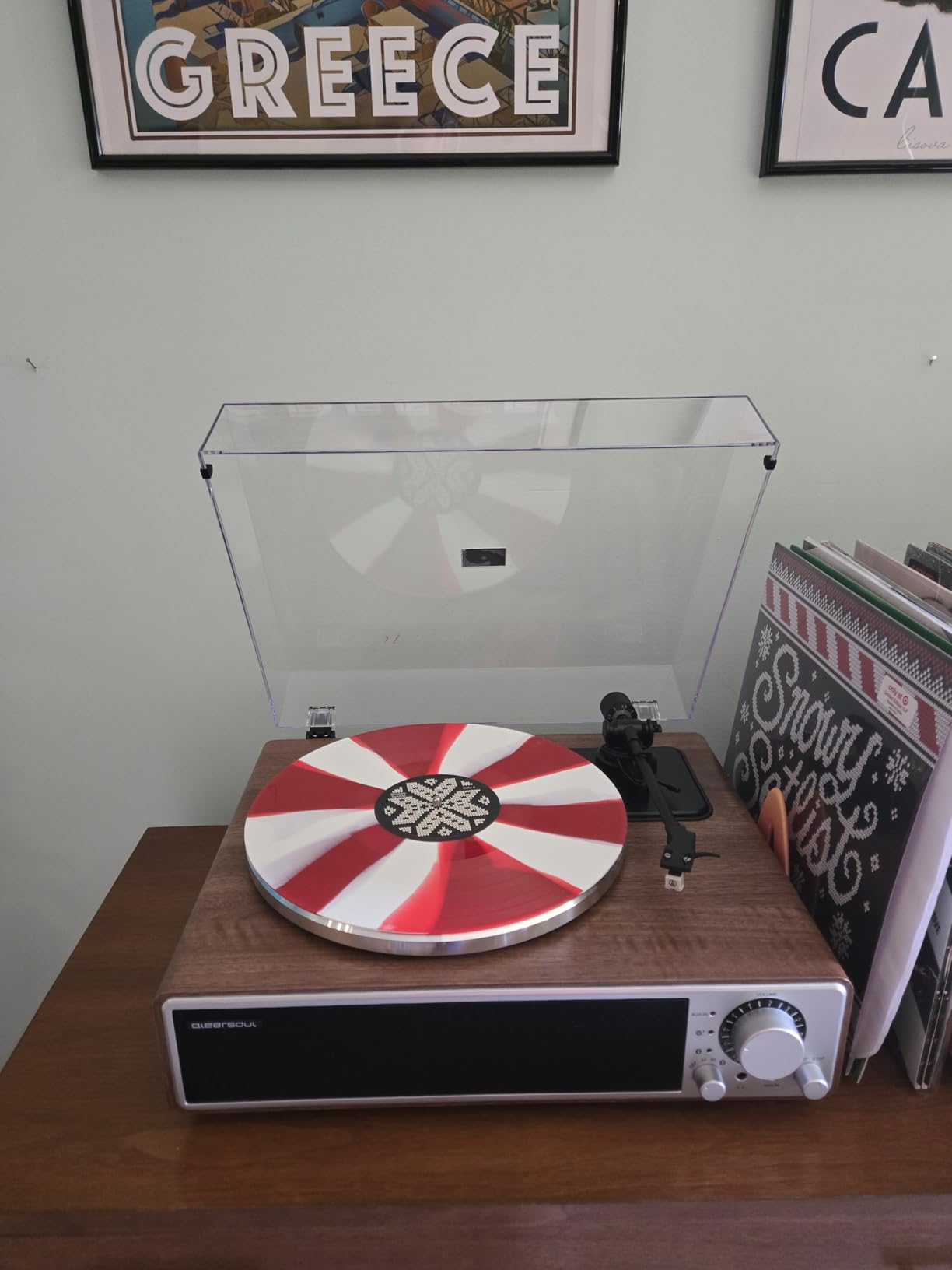 ONE-Q All-in-one Vinyl Record Player with Bluetooth 5.4, HiFi Turntable Built-in Speakers, Phono Preamp, AT-3600L Cartridge, 33/45 RPM, Auto Off customer photo 1