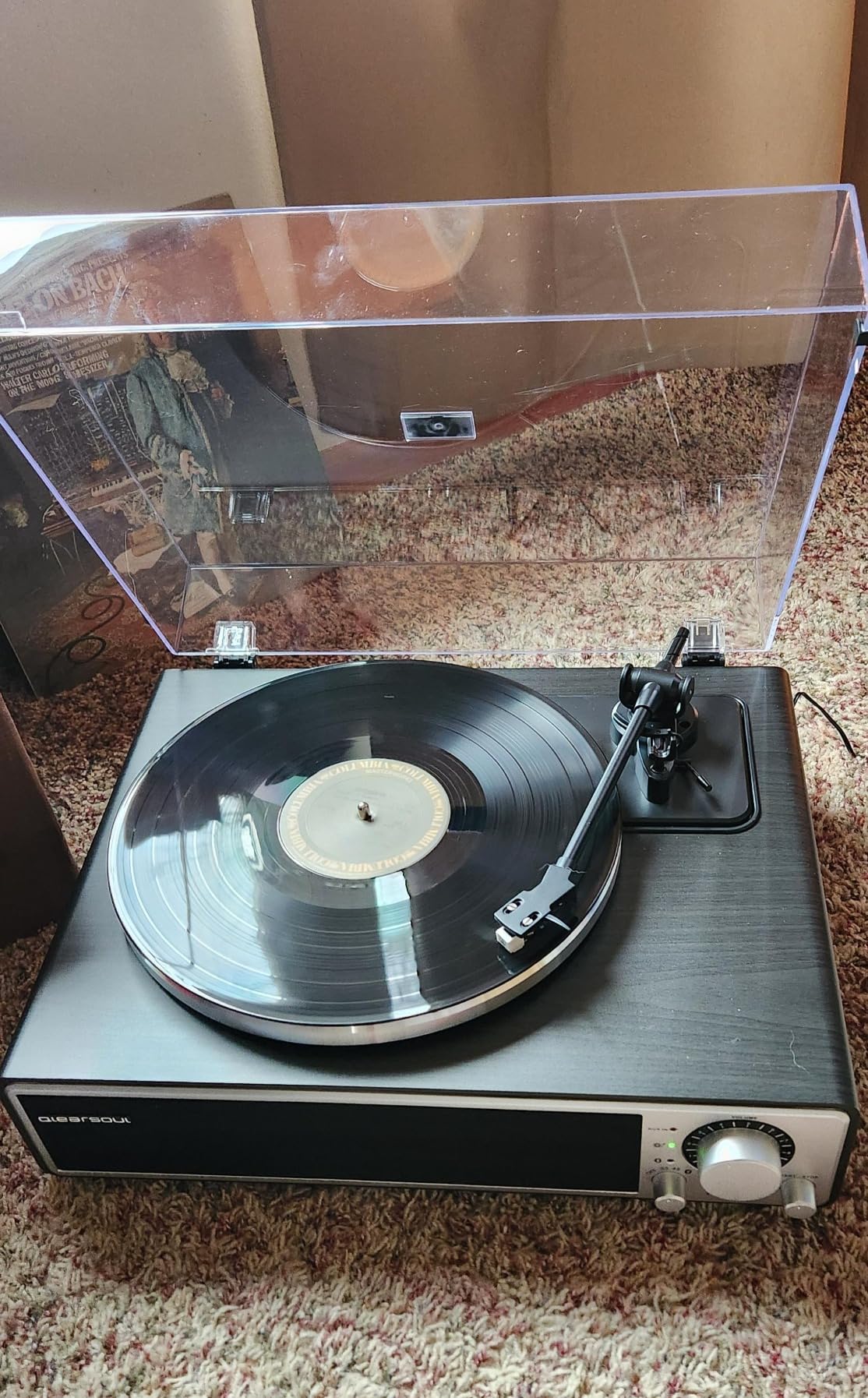 ONE-Q All-in-one Vinyl Record Player with Bluetooth 5.4, HiFi Turntable Built-in Speakers, Phono Preamp, AT-3600L Cartridge, 33/45 RPM, Auto Off customer photo 2