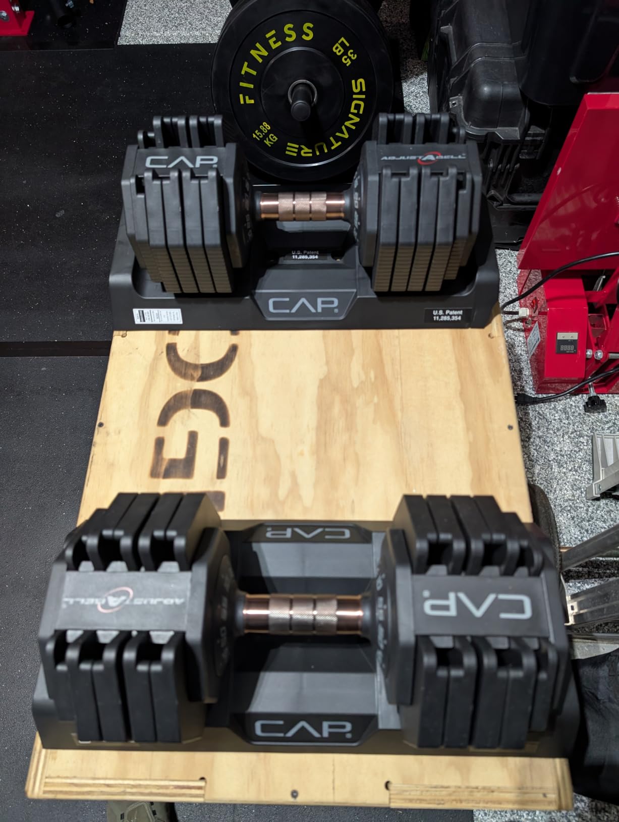CAP ADJUSTABELL Adjustable Dumbbell Set, Premium Quick Select Adjustable Weights for Strength Training, Singles & Pairs, 25 LB & 55 LB, Hex Dumbbells, Multiple Handle Options customer photo 1