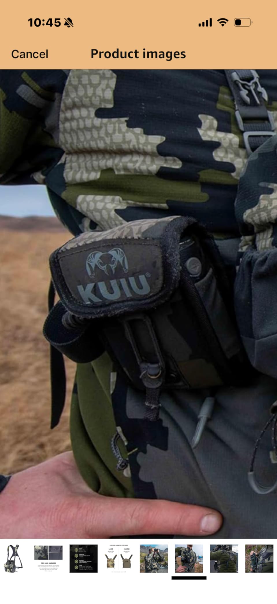 KUIU PRO Bino Harness - Waterproof, Adjustable, One-Hand Lid, Custom Foam Shims, Hydration Rig Compatible Binocular Harness customer photo 1