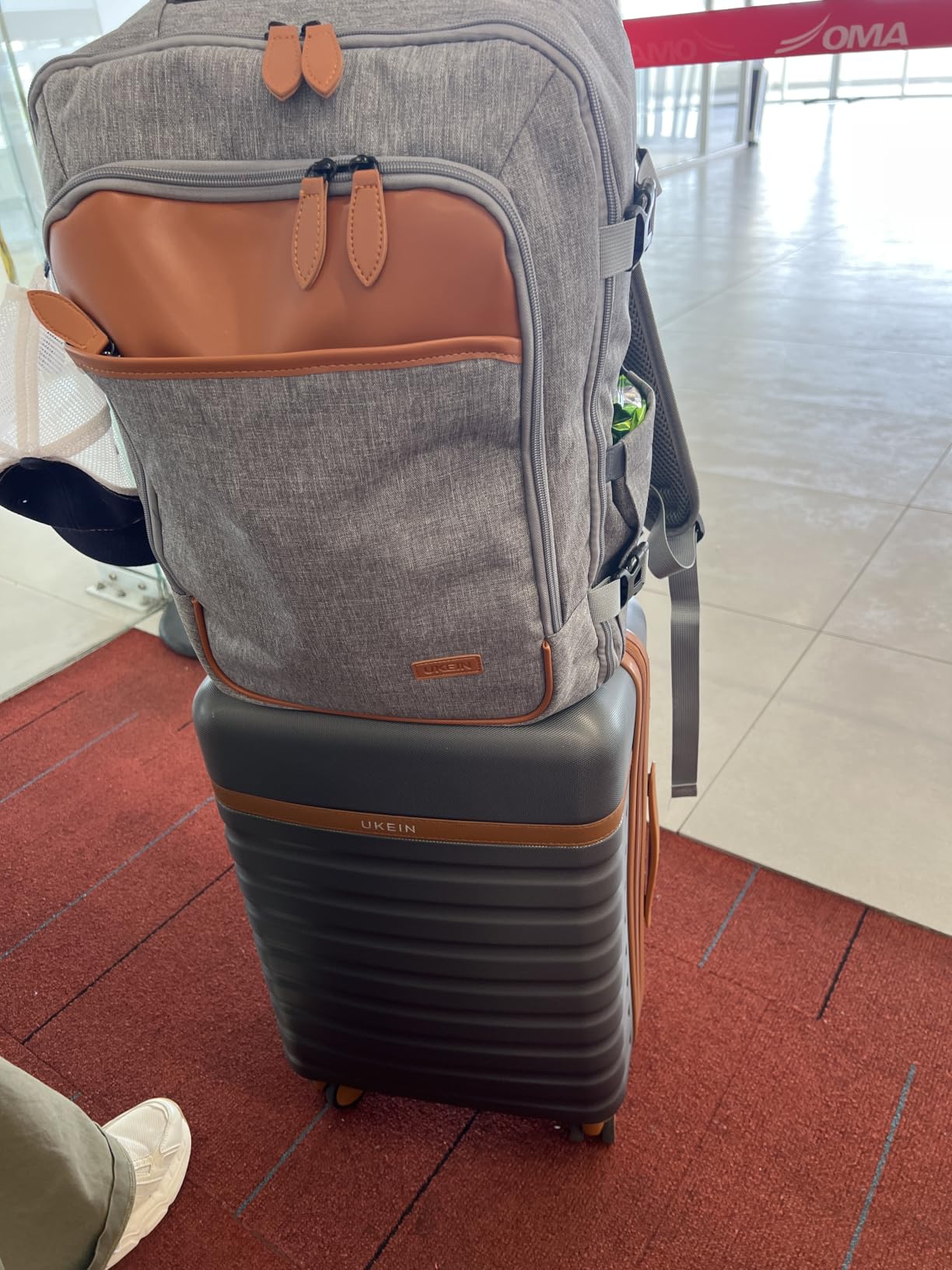 UKEIN Luggage Sets 3Piece, Carry On Luggage 20in Suitcase Set With Backpack | Carry On Suitcase with Spinner Wheels,PC Durable Hardside with TSA Lock,YKK Zippers,22x14x9 Airline Approved For Travel customer photo 1