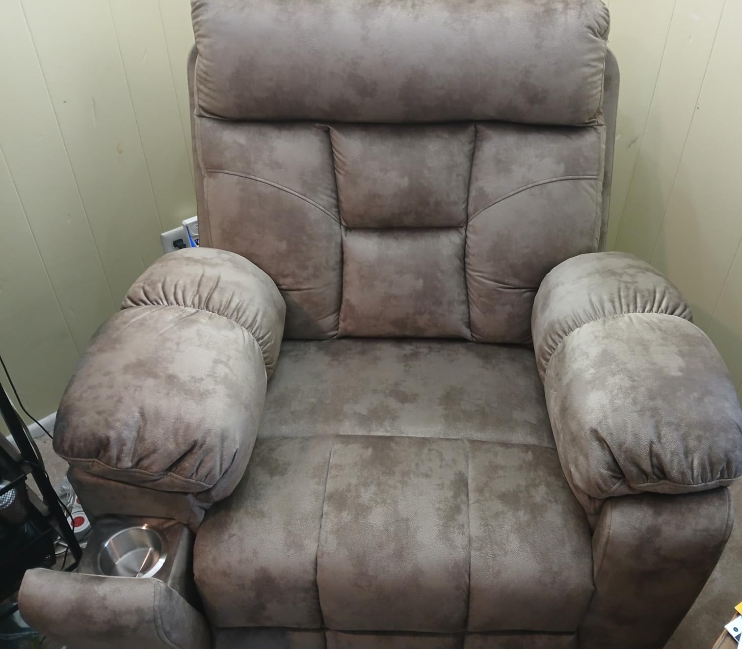 CANMOV Power Lift Recliner Chair with Massage & Heat for Big & Tall, Grey customer photo 2