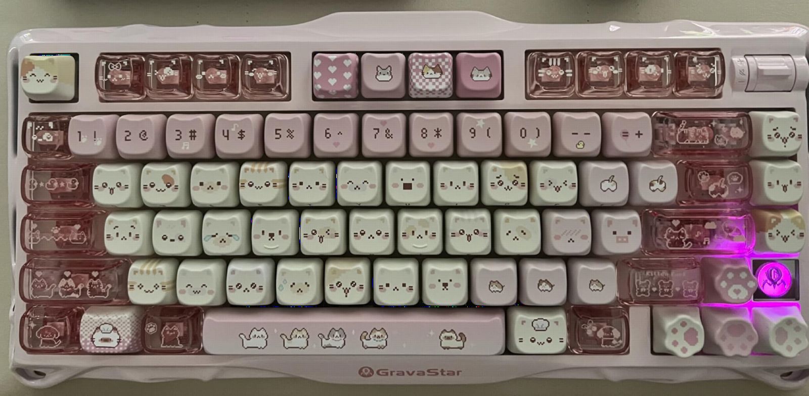 GravaStar Mercury K1 75% Wireless Mechanical Gaming Keyboard RGB Backlit, Gasket Mount, Hot Swappable customer photo 1