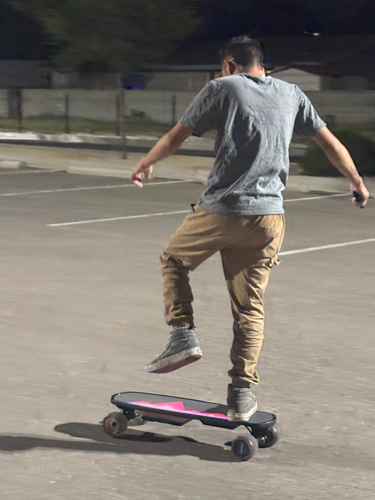 Electric Skateboard with Remote, Dual 600W Motors, Swappable Battery, Up to 28 MPH, 12-25 Miles Range, 4 Speed Modes, Electric Longboard for Adults & Beginners (S3/S3 Mini) customer photo 1