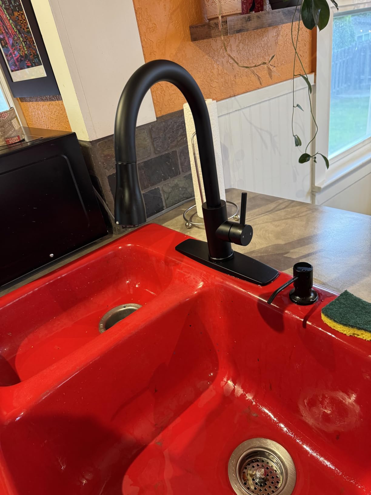 FORIOUS Black Touchless Kitchen Faucet with Soap Dispenser, Hands-Free | Smart Motion Sensor, Hands-Free Bar Sink Faucet, Pull Down Sprayer, Lead-Free Stainless Steel, Suitable for Laundry RV Camper customer photo 2