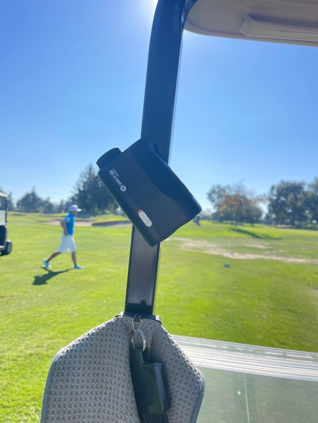 GOLFBUDDY 2S PRO Golf Range Finder with Slope, Measuring from the Cart, 1093 Yard Laser Rangefinder, Magnetic Mount, Pin Finder with Flag Pole Locking Vibration, One Click Scan Mode, Water Proof customer photo 2
