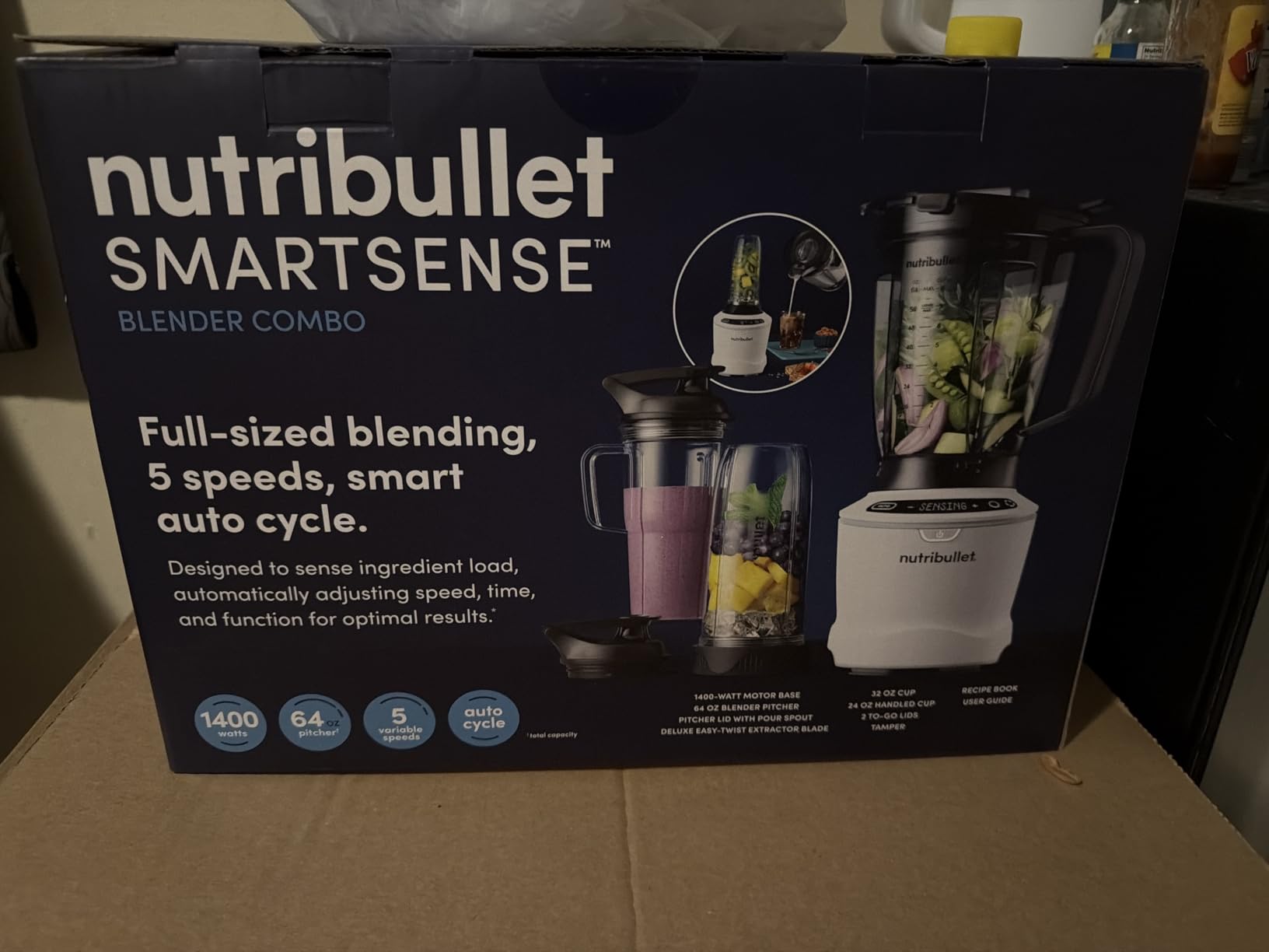 nutribullet SmartSense Blender Combo, 1400W, 64oz Pitcher, 32oz & 24oz Cups, 5-Speed customer photo 2