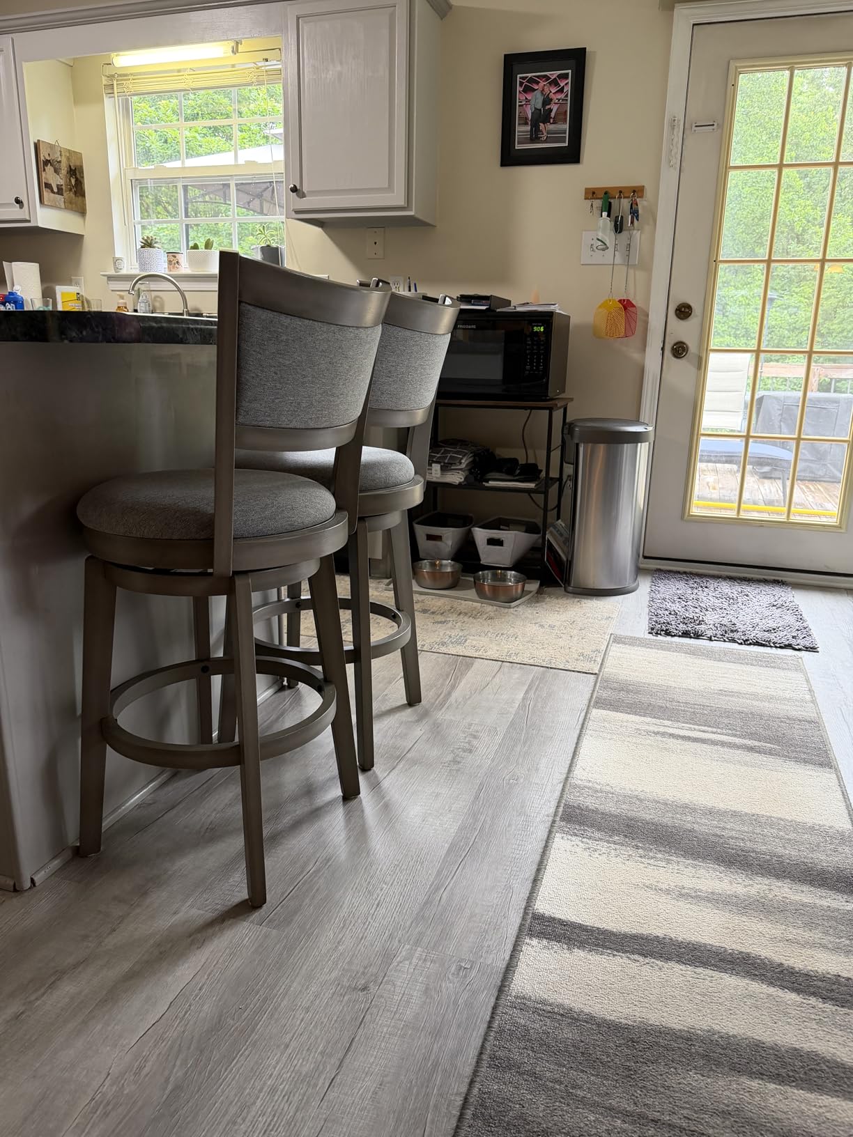 PrimeZone Swivel Bar Stools Set of 4, 26