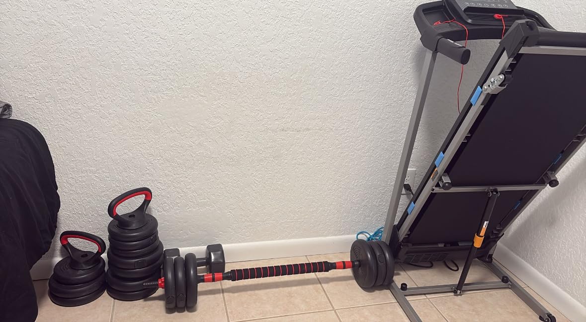 Cardirun Foldable Treadmills for Home with 10% Incline, 400 LBS Capacity | 3.5HP Quiet Running Treadmill, 40