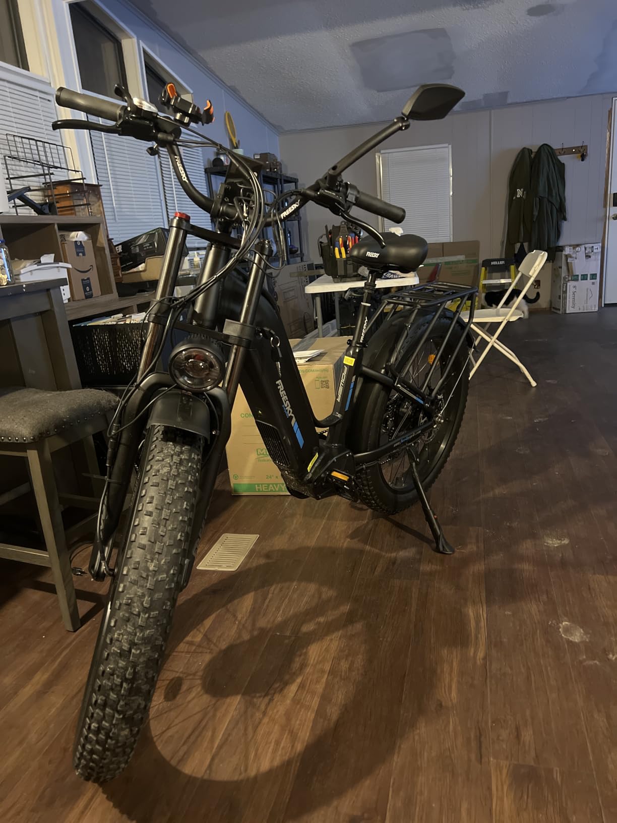 FREESKY Ranger Air 3500W AI Dual Motor Electric Bike for Adults | 105mile Long range Ebikes,34MPH,UL2849/2271 certified by TUV,Full suspension,26'fat tire,Step-thru,Mountain,hunting,gravel customer photo 2