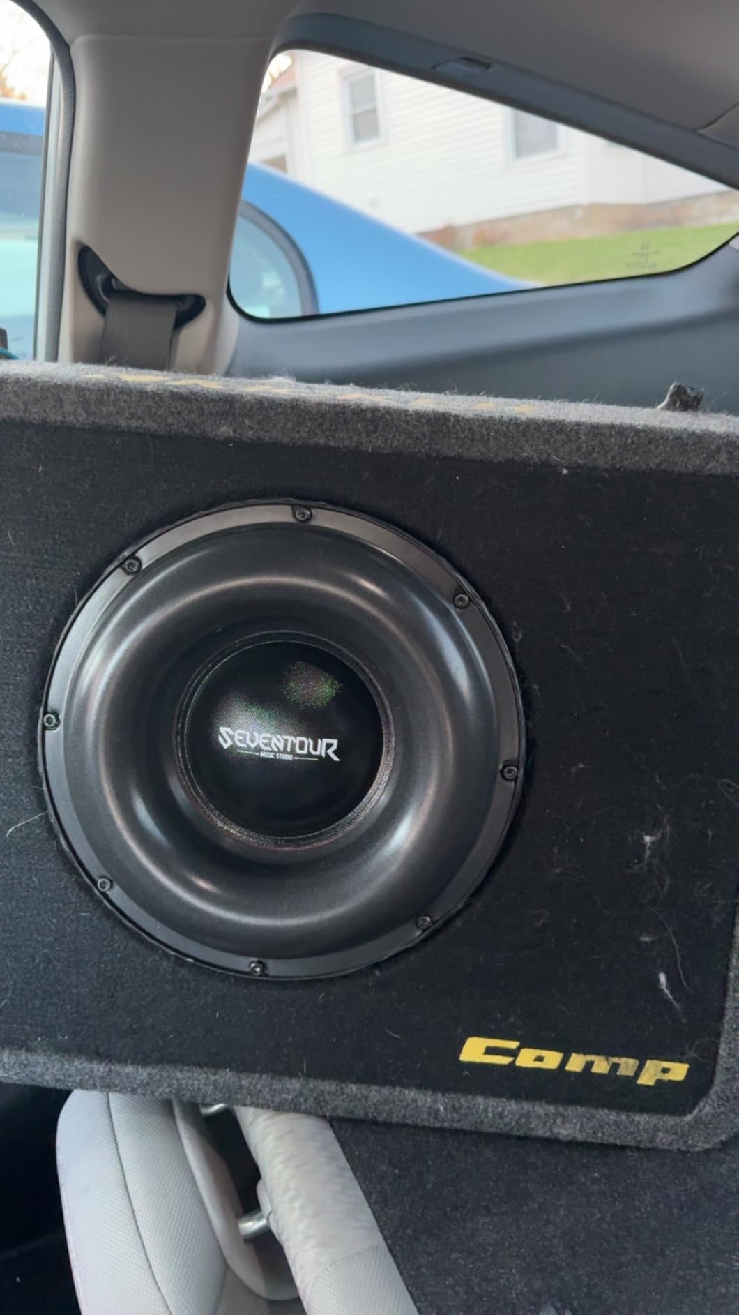 Seventour 10 inch 1200W Max Power Car Audio Dual 4 Ohm Car Subwoofer customer photo 1