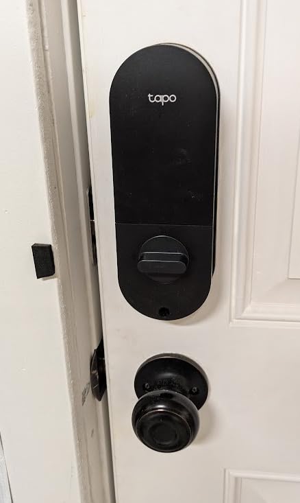 Tapo Smart Wi-Fi Door Lock, Deadbolt | Keyless Entry, Fingerprint Recognition, Touchscreen Keypad & in-App Monitoring with Scheduled Access|1-Year Rechargeable Battery | BHMA Grade 2 | DL110 customer photo 1
