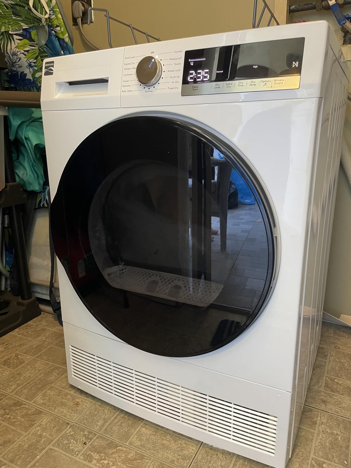 Kenmore 4.0 cu. ft. Ventless Condensing Electric Dryer - White | Compact Front Load Dryer - Wrinkle Guard to Reduce Wrinkles & Static - Smart Sensor Drying - ENERGY STAR Certified customer photo 1