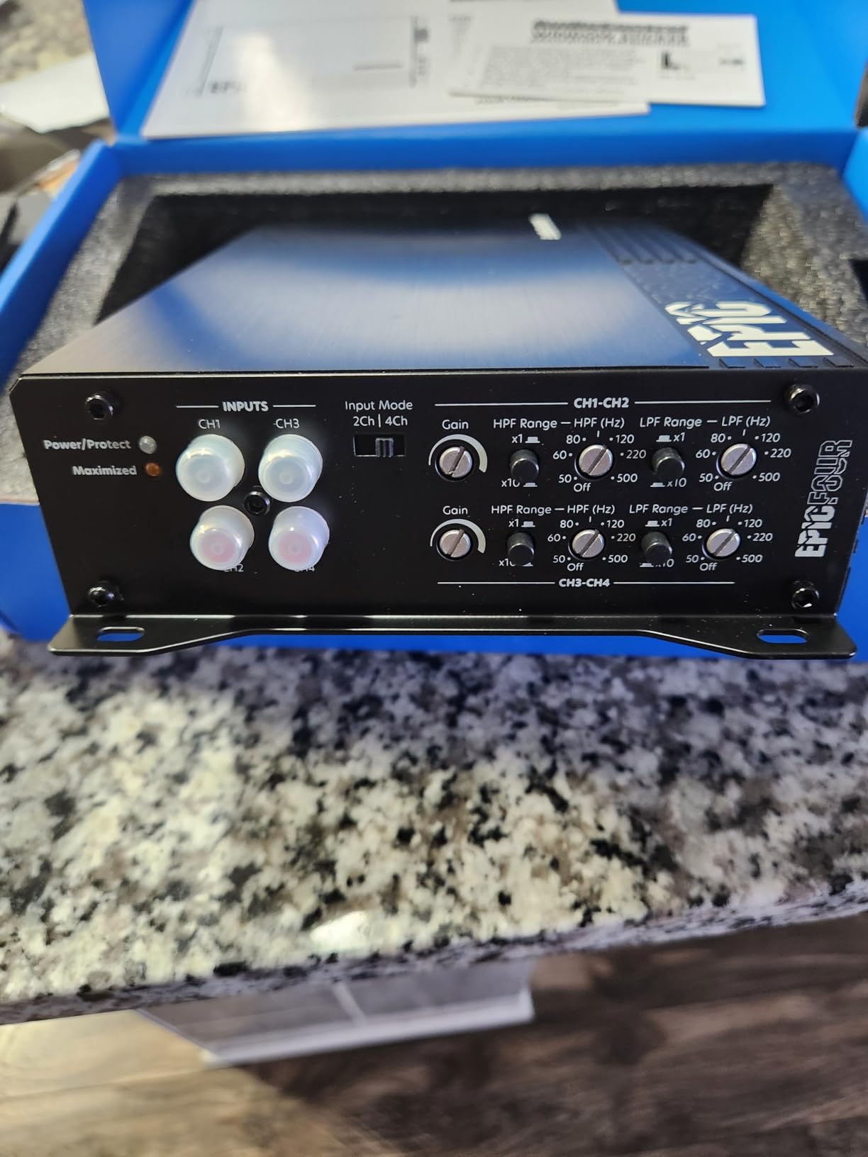 AudioControl EPICFOUR 4-Channel Car Audio Amplifier 800W, Digital Class D | Compact high-current design, smart auto protection, high/low crossovers customer photo 1