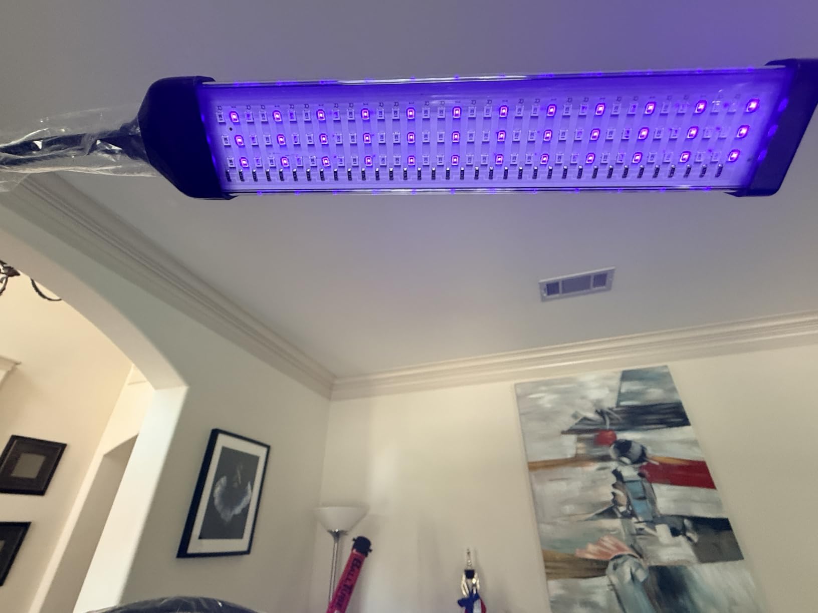 Tanning Lamp Thearpy Light for Home Use with Adjustable Stand Purple Light for Indoor customer photo 2