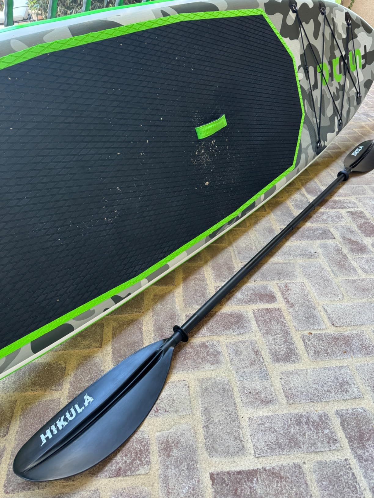 Kayak Paddles Aluminum Shaft Paddle with Nylon Blades, Floating Adjustable Kayaking Oars, 3 Piece, 220-240cm/86-94 Inches customer photo 1