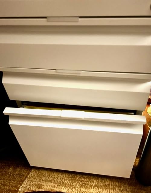 Approgreent 2 Drawer File Cabinet, File Cabinets for Home Office, Printer Stand, File Cabinet with Lock, Lateral Filing Cabinet for A4/Letter/Legal Size File Folders, Assembly Required (Black) customer photo 2