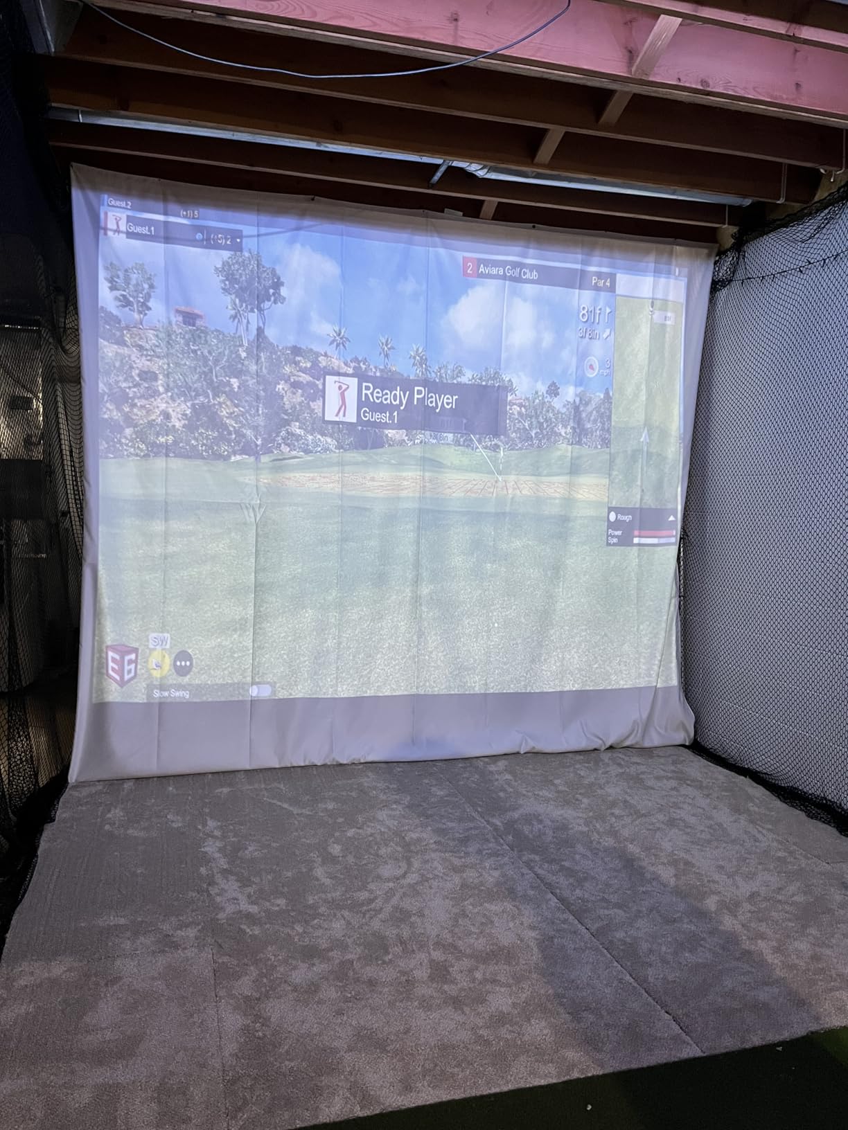 amazgolf Golf Simulator Impact Screen (118 * 78 98 * 98 118 * 118 118 * 138) for Golf Training, Indoor Golf Simulators, Washable Golf Impact Screen for Golf Practice customer photo 2