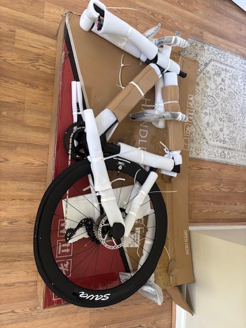 SAVADECK A7L Carbon Road Bike, T800 Carbon Fiber Frame 700C Racing Bicycle with Shimano 105 R7100 24 Speed Groupset and Hydraulic Disc Brake, Ultra-Light Carbon Bike for Man and Women customer photo 2