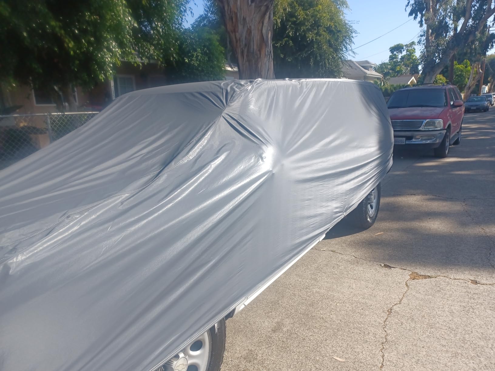 Seal Skin Covers Heavy-Duty SUV Cover, Waterproof PEVA Fabric with Cotton Layer, Windproof Straps, UV Protection, Universal Fits (Up to 181