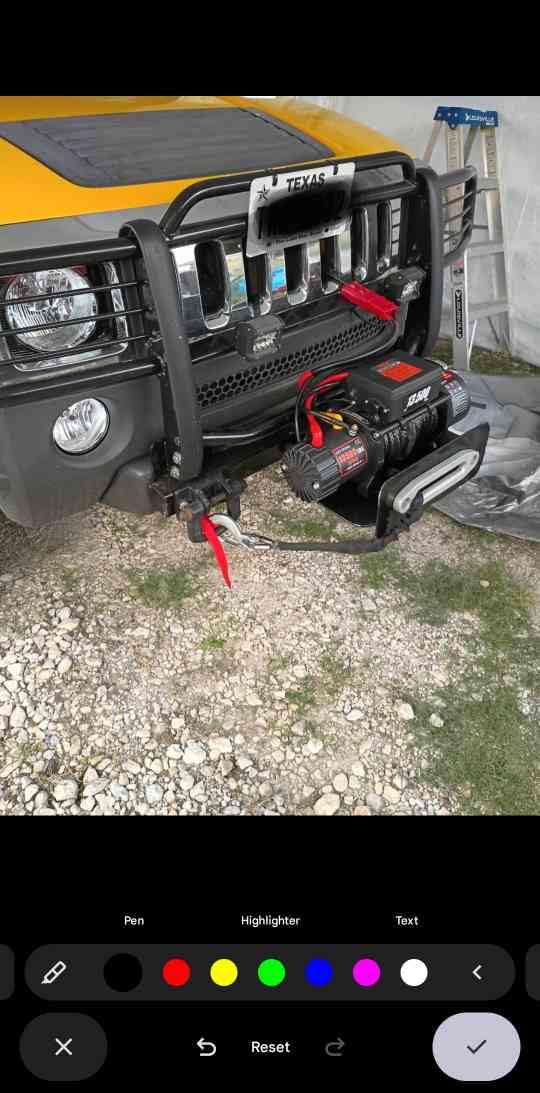Winch 13500lbs 12V Waterproof Electric Winch Synthetic Rope Truck Winch Towing Winch Boat Trailer Winch SUV 4-Wheel Drive Off-Road Vehicle with Remote Control 3/8 Synthetic Rope (Black) customer photo 1