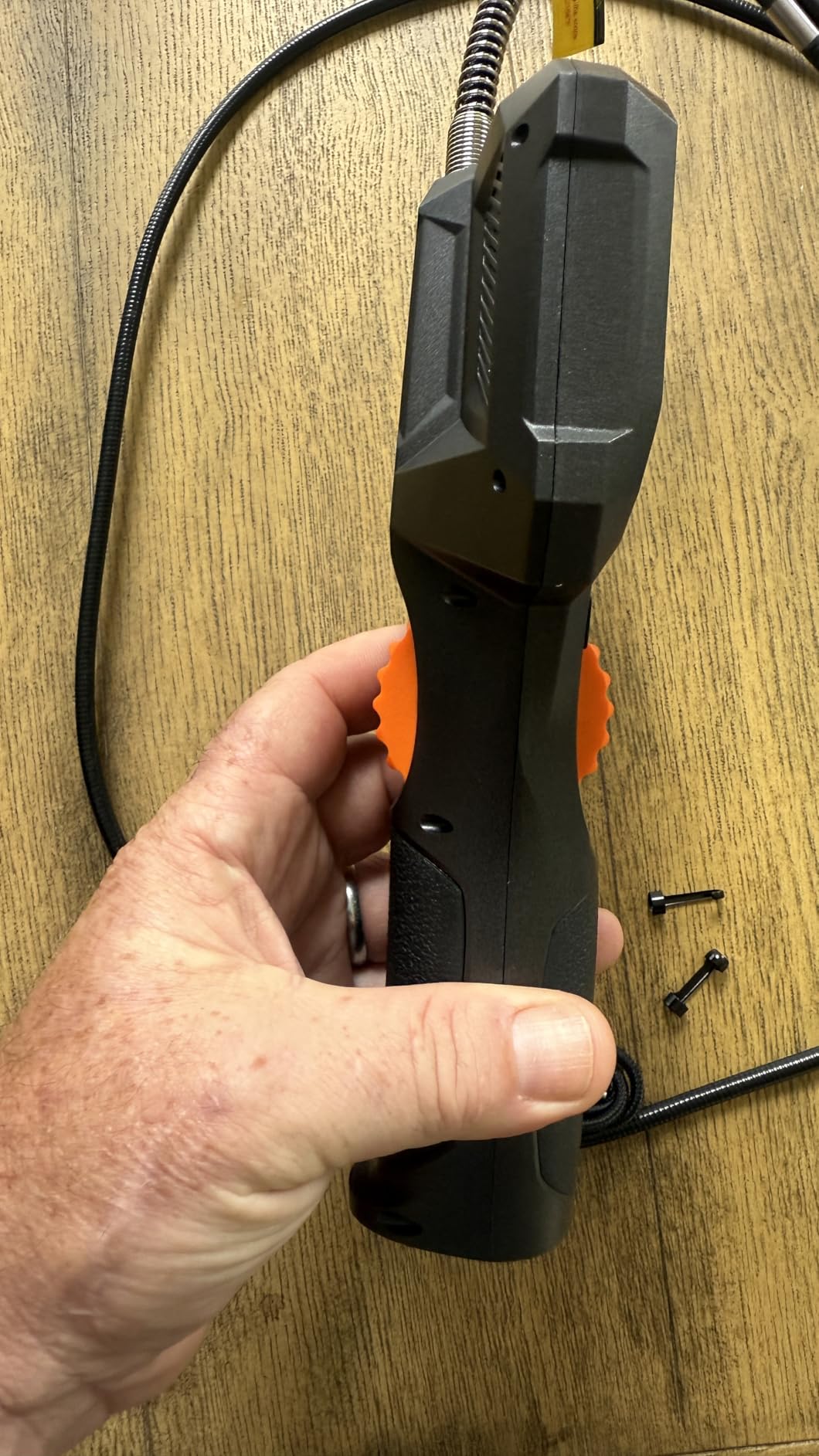 FOXWELL Y400 Two-Way Articulating Borescope with Light, 0.24in Ultra-Slim Probe, 220° Articulation, IPS HD Screen, Industrial Endoscope Inspection Camera for Automotive Engine, HVAC & Plumbing - 5.3FT customer photo 1