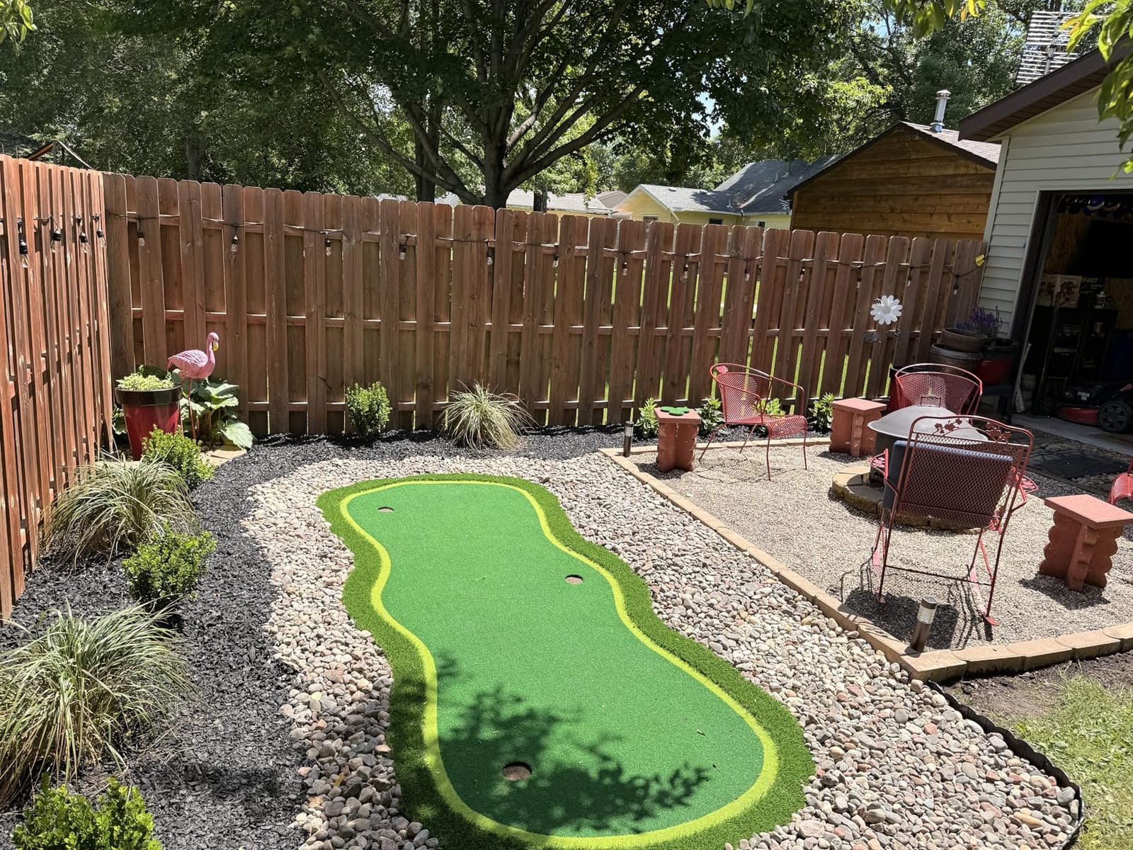 Golf Putting Green Mat, Golf Practice Training Mat for Indoor/Outdoor (True-Roll Surface, Anti-Slip Base) customer photo 1