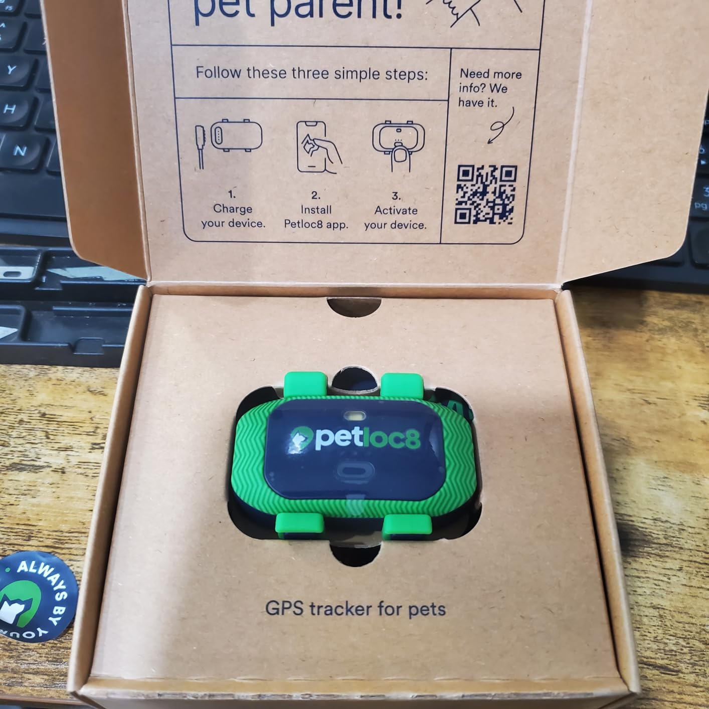 Petloc8 Dog GPS Tracker for Dogs, 4G LTE Real Time Tracking & Geo-Fence Alert, Waterproof-Long-Life Battery Pet Tracking Device for Small Medium Large Dogs, Collar-Compatible(Subscription Required) customer photo 1