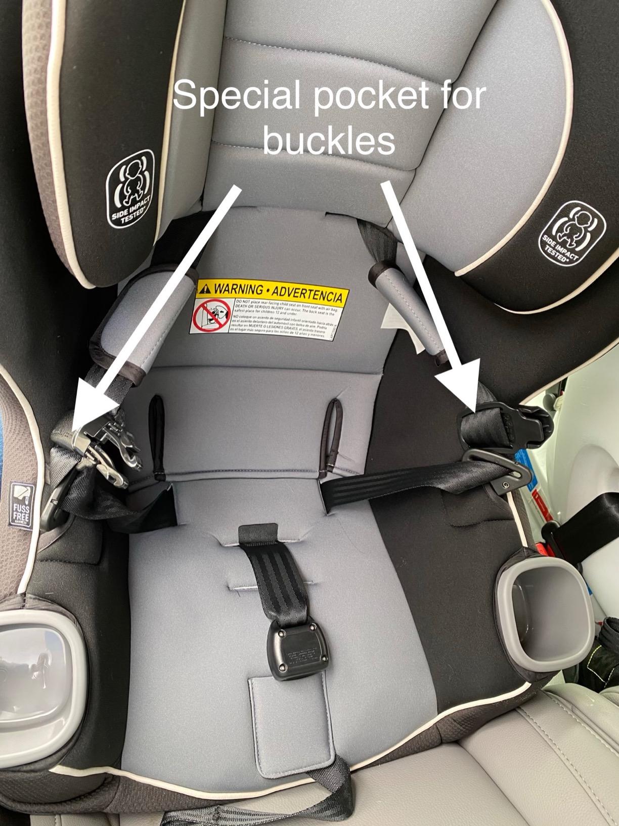 Graco Extend2Fit 3-in-1 Convertible Car Seat, 3 Modes - Rear Facing, Forward Facing Baby Car Seat and Highback Booster Seat, Adjustable Extension Panel for Extra Legroom, Cullen customer photo 1