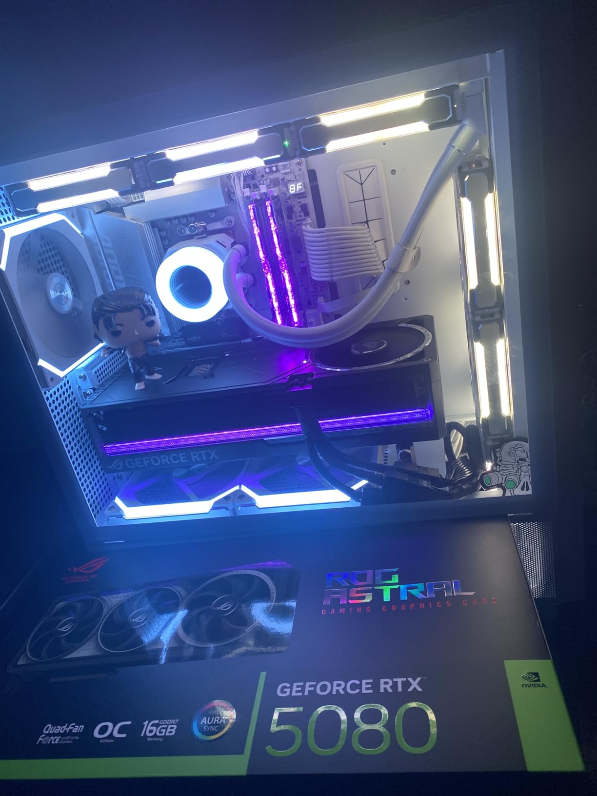 ASUS ROG Astral NVIDIA GeForce RTX 5080 16GB GDDR7 OC Edition Gaming Graphics Card (PCIe 5.0, HDMI/DP 2.1, 3.8-Slot, 4-Fan Design, Axial-tech Fans, Patented Vapor Chamber), 3 Year Warranty customer photo 1