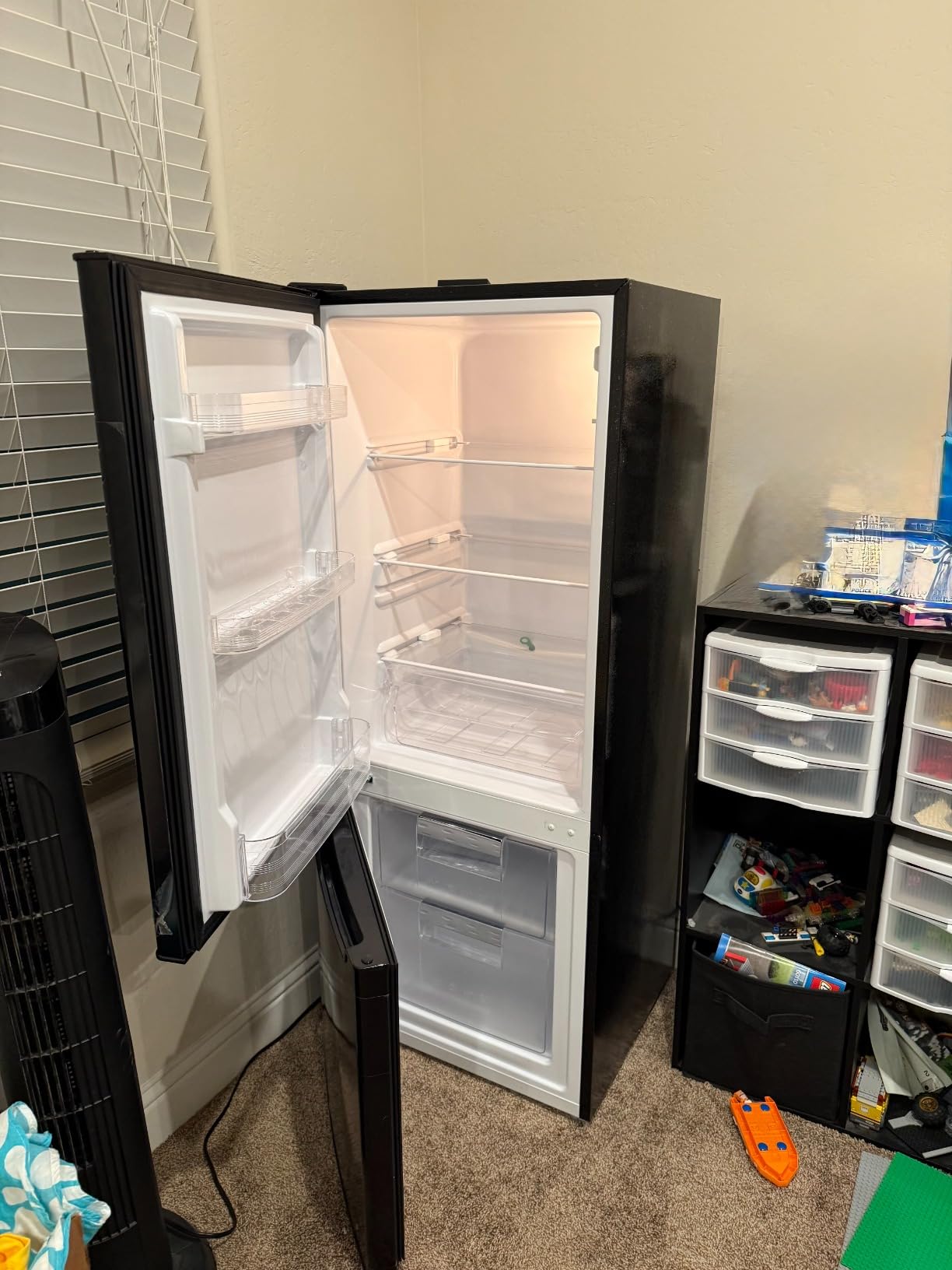 BANGSON Apartment 7.1 Cu.Ft Refrigerator with Bottom Freezer Black | Office Fridge with Bottom Freezer, Large Capacity, Energy Saving, Adjustable Thermostat, Low Noise customer photo 2
