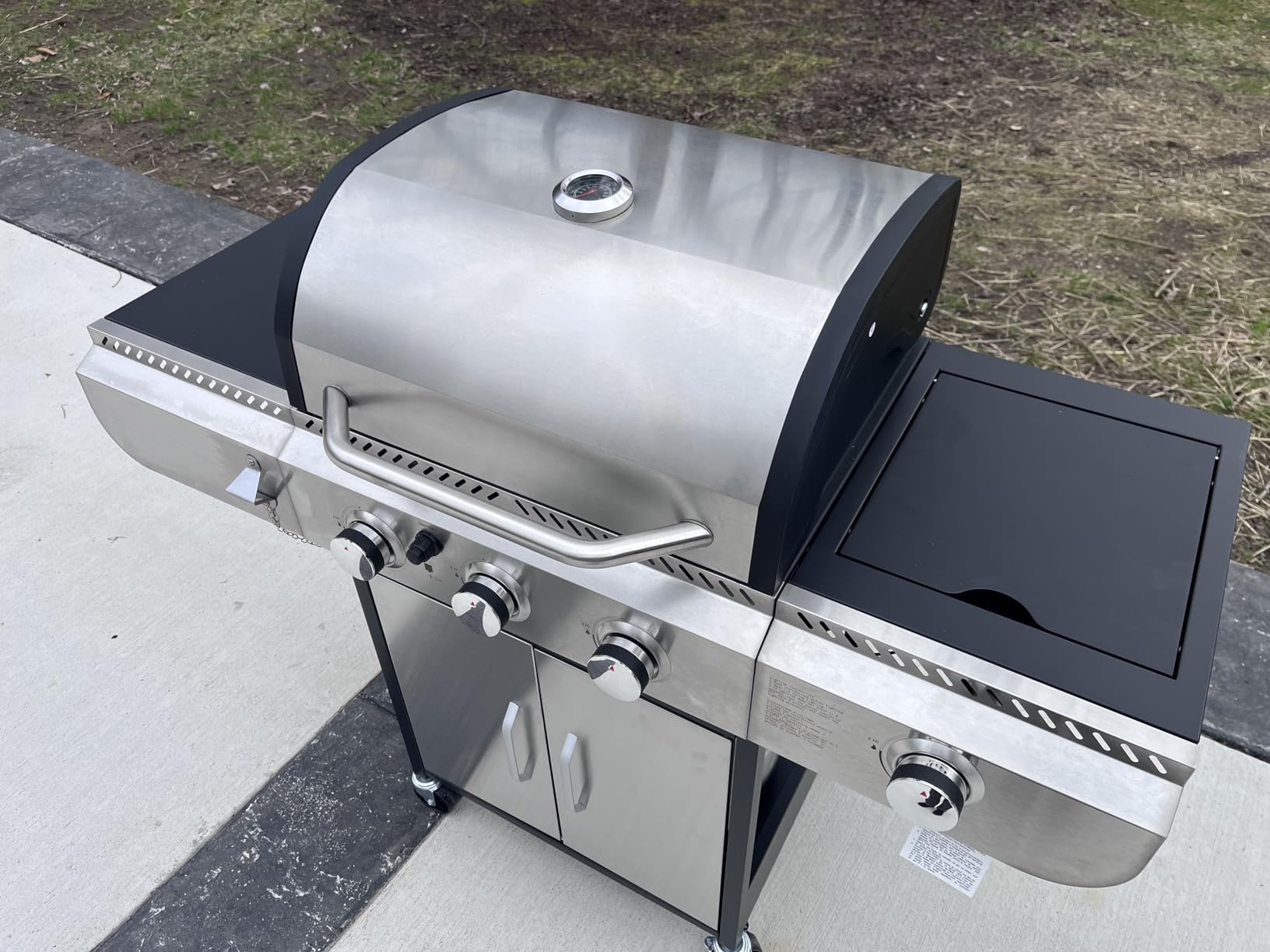 Electactic G41 Pro Gas Grill, Heavy-Duty Stainless Steel BBQ Grill, 4 Burner Gas Grill with Side Burner, 42000 BTU Propane Grill for Outdoor Cooking, Barbecue, Garden and Patio Backyard customer photo 2