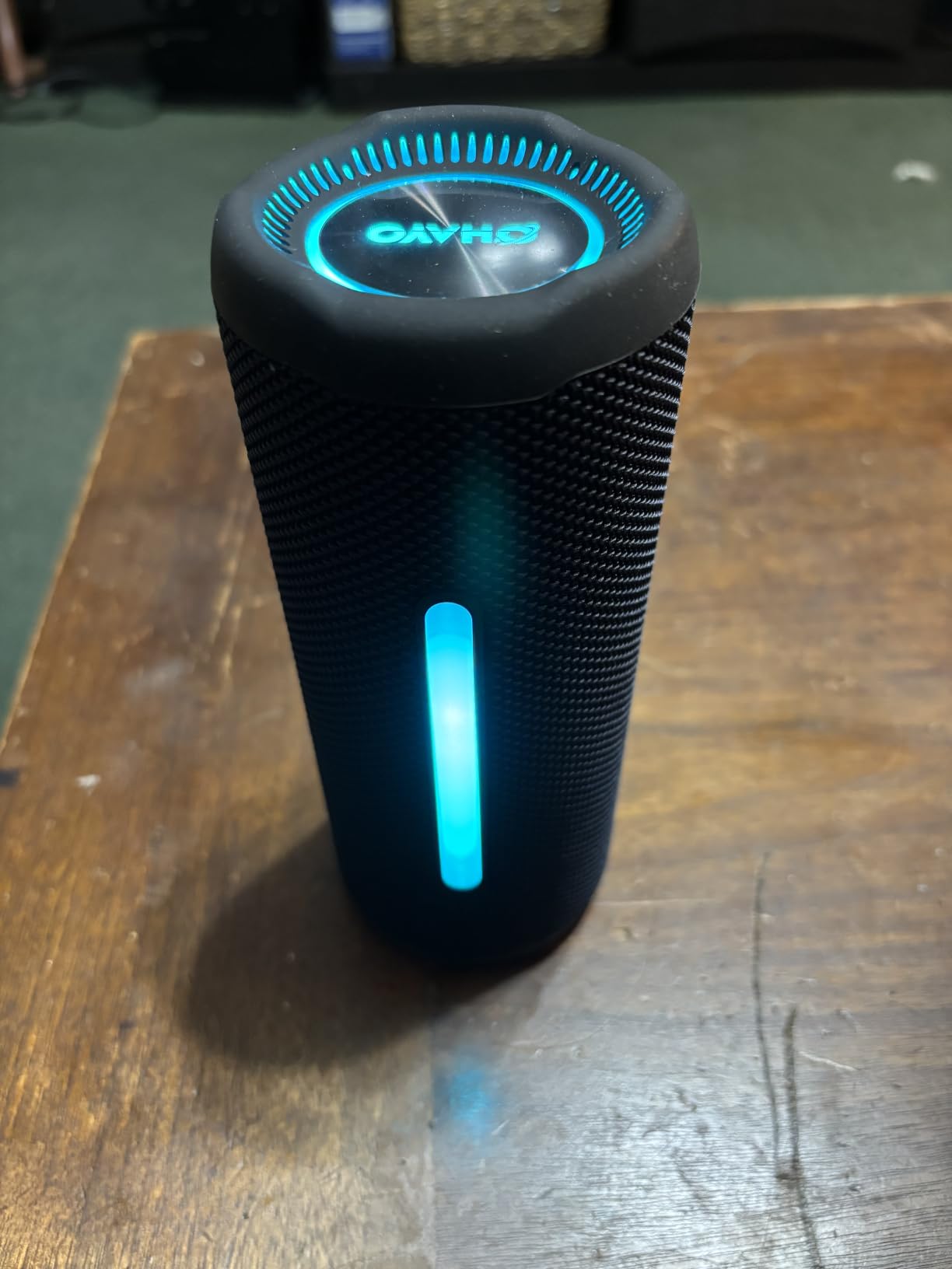 OHAYO Bluetooth Speaker Wireless Loud Stereo Sound IPX7 Waterproof Outdoor Portable 25W Super Bass Speaker for Home Party Beach with 24H Playtime Colorful Lights BT 5.3 TWS Pairing Birthday Gift Black customer photo 1