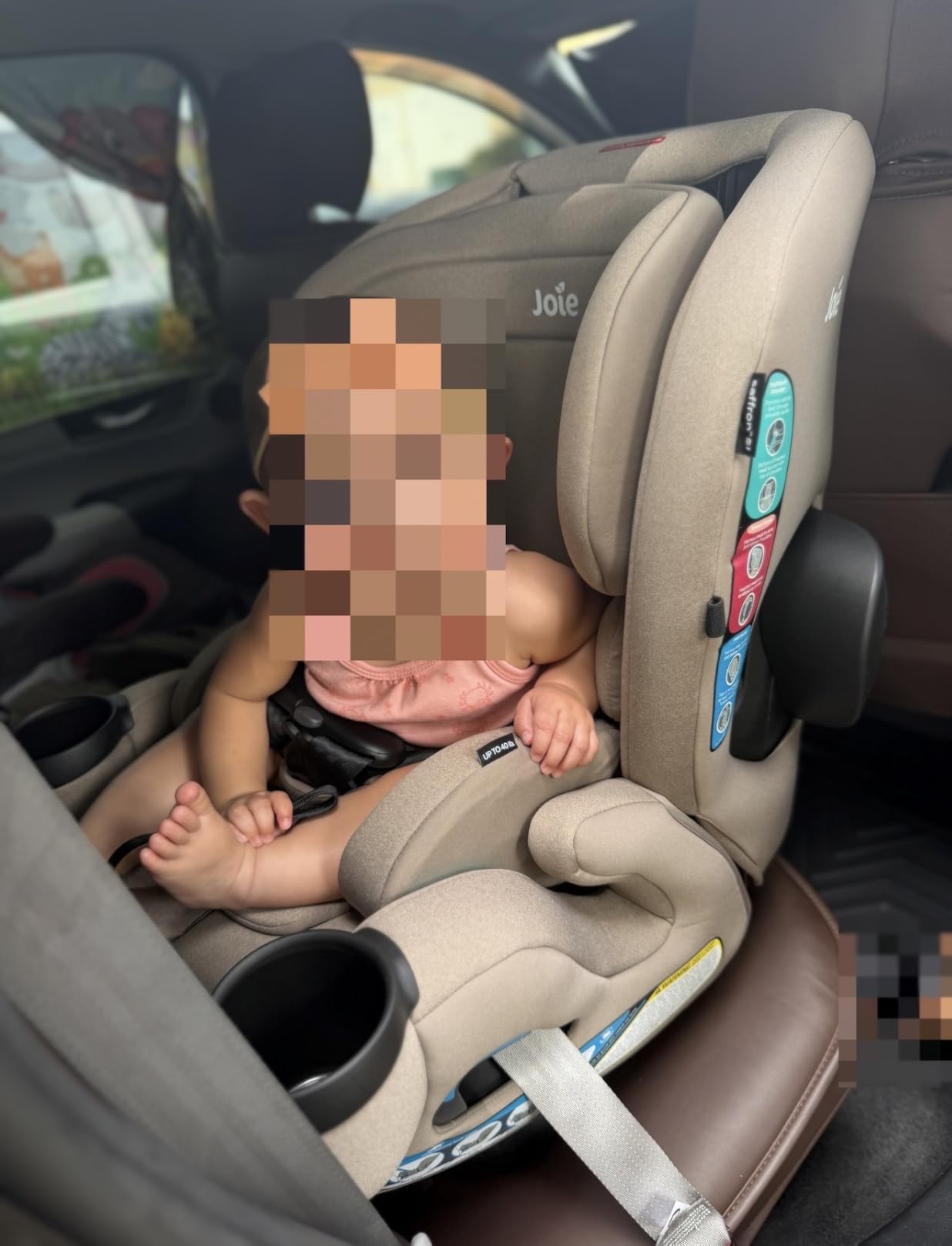 Joie Saffron SI 4-in-1 Car Seat - Car Seat for Infants to Toddlers to Big Kids - 4 Modes, 10-Position No-Rethread Headrest & Harness (Mocha) customer photo 2
