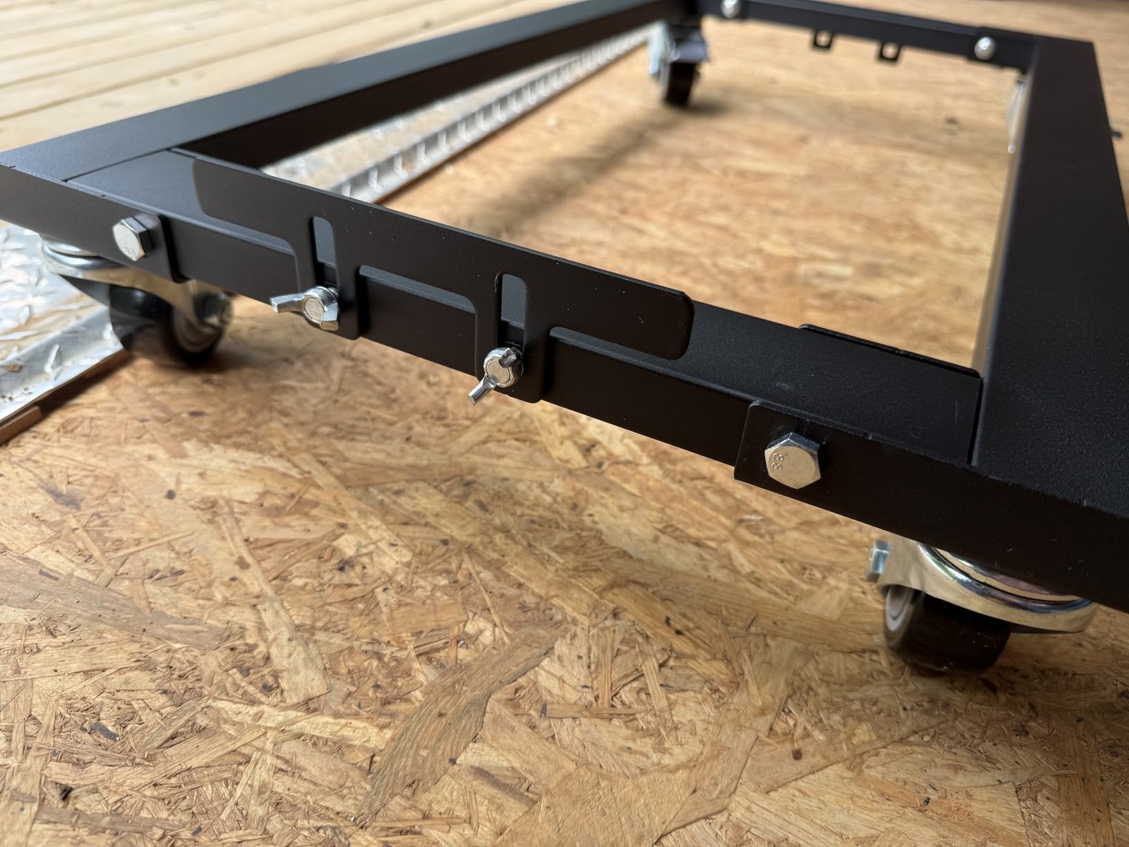 KEDSUM Furniture Dolly 2200LBS, Heavy Duty Dolly with Reinforced Steel Frame, Furniture Dolly 4 Wheels with Brake, All Terrain & Anti-Slip Baffles for Home Moving, Garage, Warehouse, 31 x 17 in customer photo 2