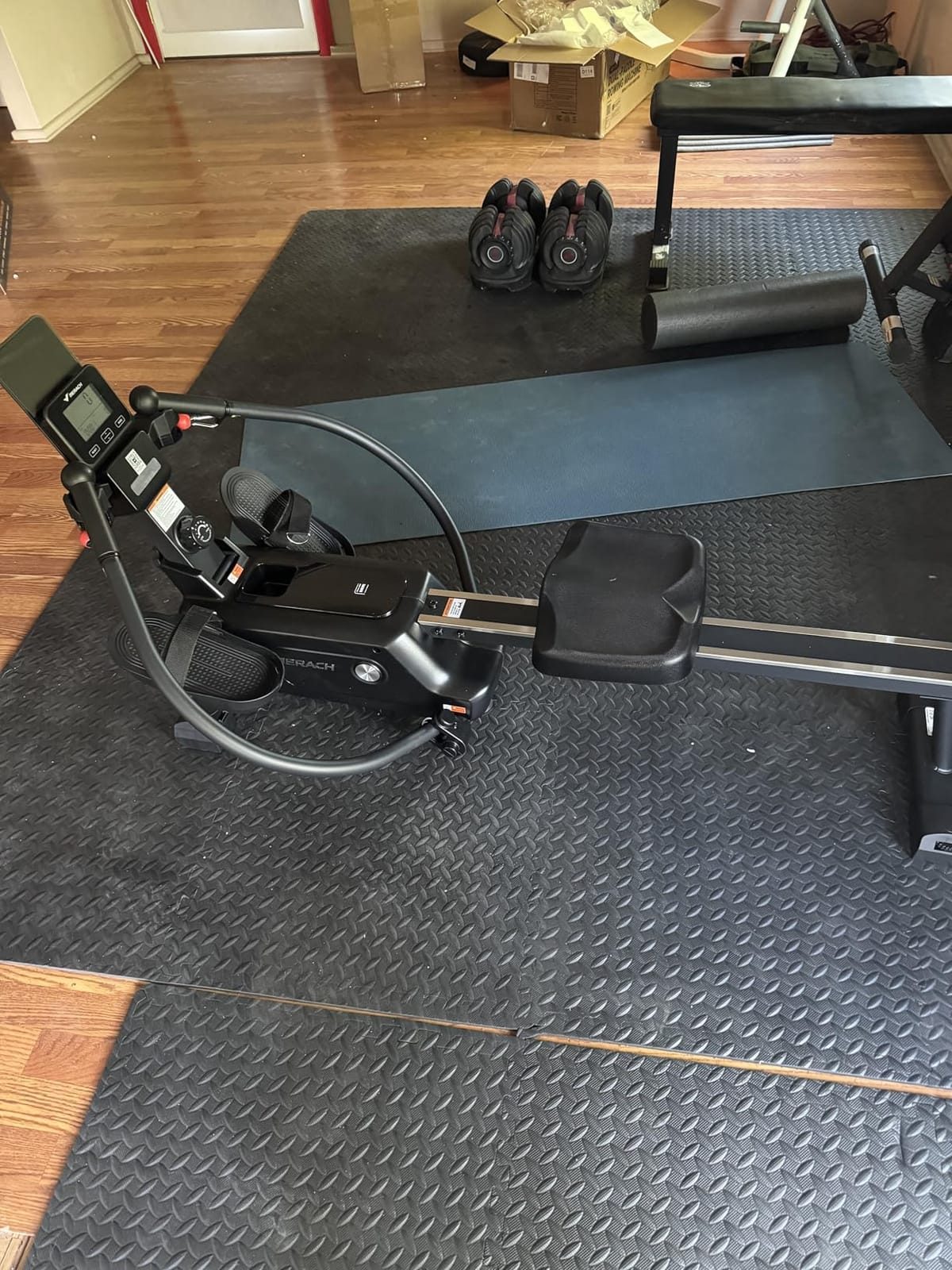 MERACH RS3 Scull Rowing Machine for Home, Simulate Real Row, Ergonomic Seat | 16 Levels Quiet Magnetic Resistance, Multiple Rower Modes, Full-Body Workout, Multi-App Support, Max 350 lbs Capacity customer photo 2