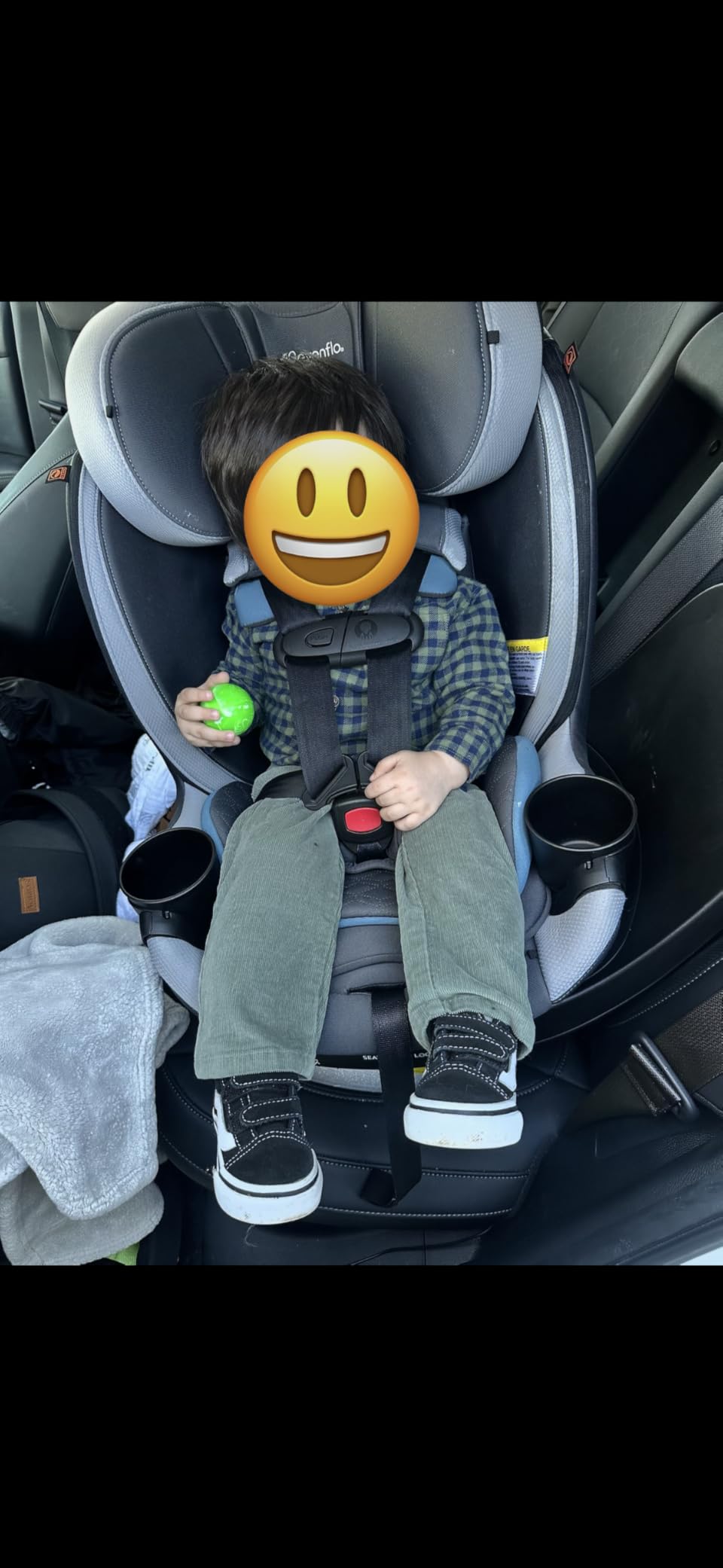 Evenflo Revolve360 Slim 2-in-1 Rotating Car Seat | with Quick Clean Cover, Rear-Facing and Forward-Facing Modes, Infant-6 Years, 4-65 lbs (Salem Black) customer photo 1