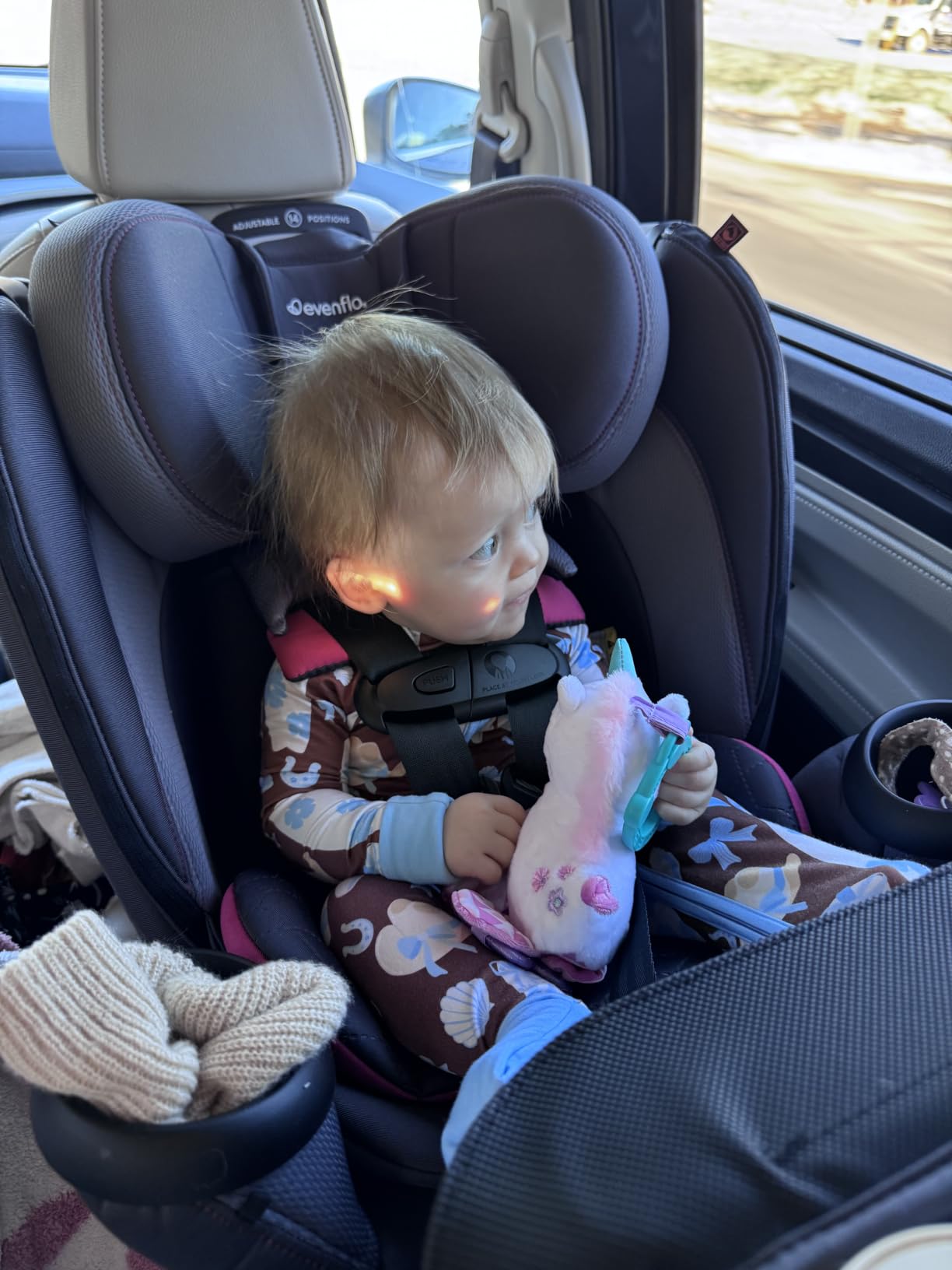 Evenflo Revolve360 Extend All-in-One Rotating Car Seat | with Quick Clean Cover, Rear-Facing, Forward-Facing, Highback Booster Mode, Infant to 12 Years (Revere Gray) customer photo 2