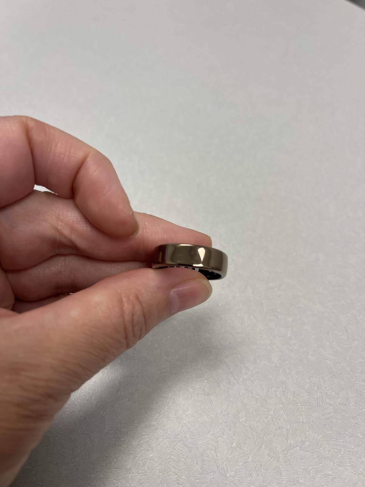 RingConn Gen 2 Air, Ultra-Thin AI Smart Ring, 10-Day Battery Life, Fitness/Sleep/Stress/HR Tracker for Women&Men, No App Fee for Standard Features, iOS & Android Compatible (Size 8, Dune Gold) customer photo 1